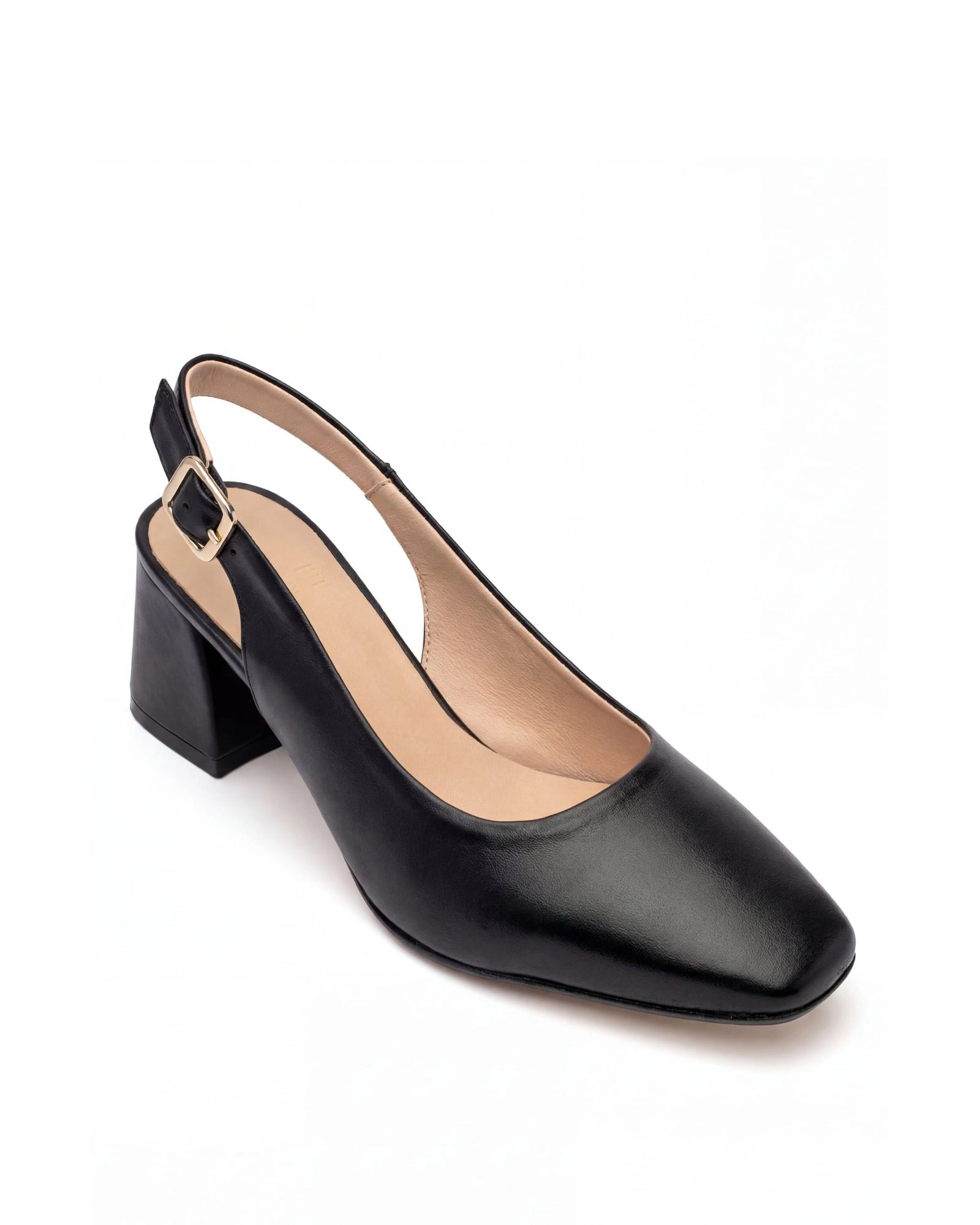 Menina Step Womens Pia Leather Slingback Pump