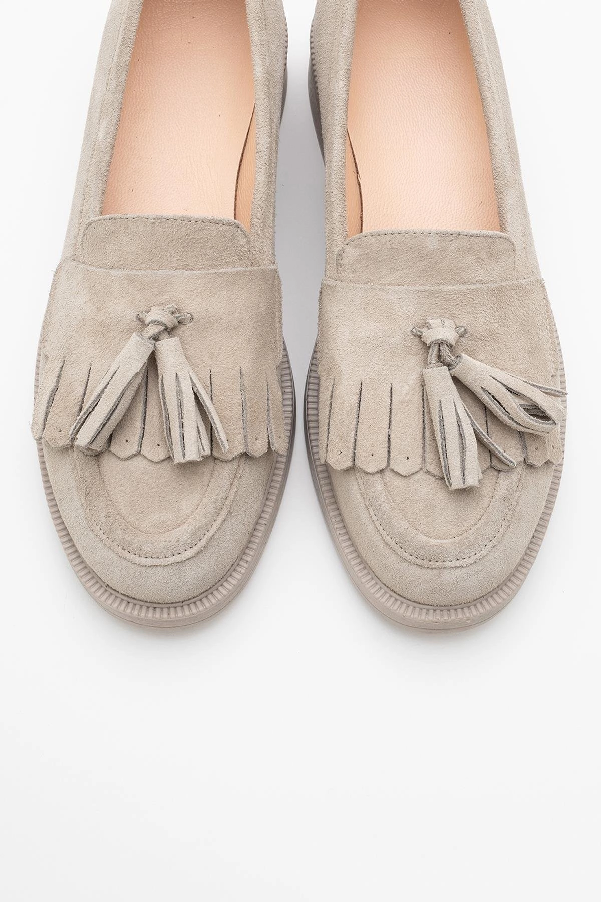 Forever & Always Womens Milly Leather Tassel Loafer