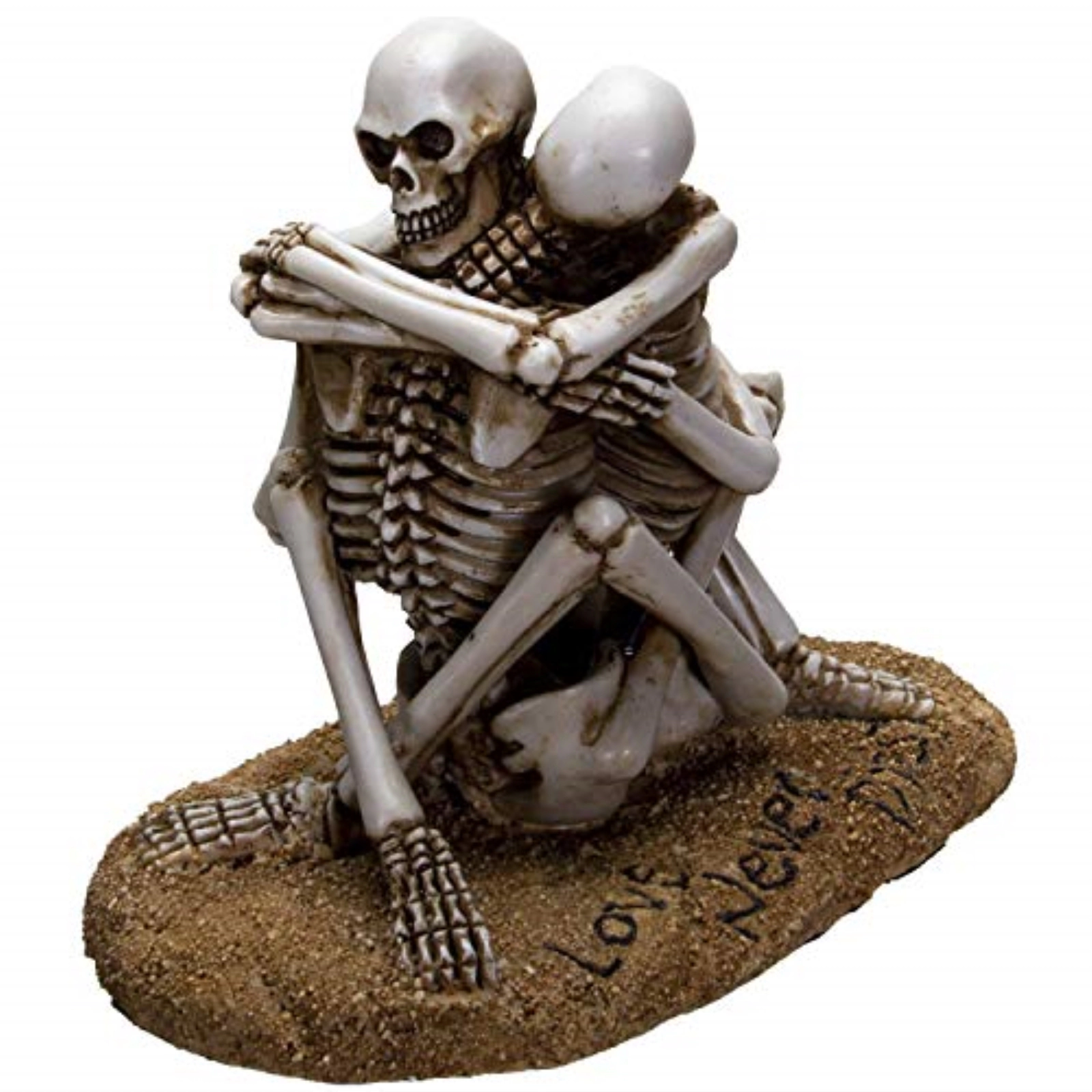 Pacific Giftware Love Never Dies Skeleton Couple Sharing an Intimate Hug Resin Figurine 6.1 inch