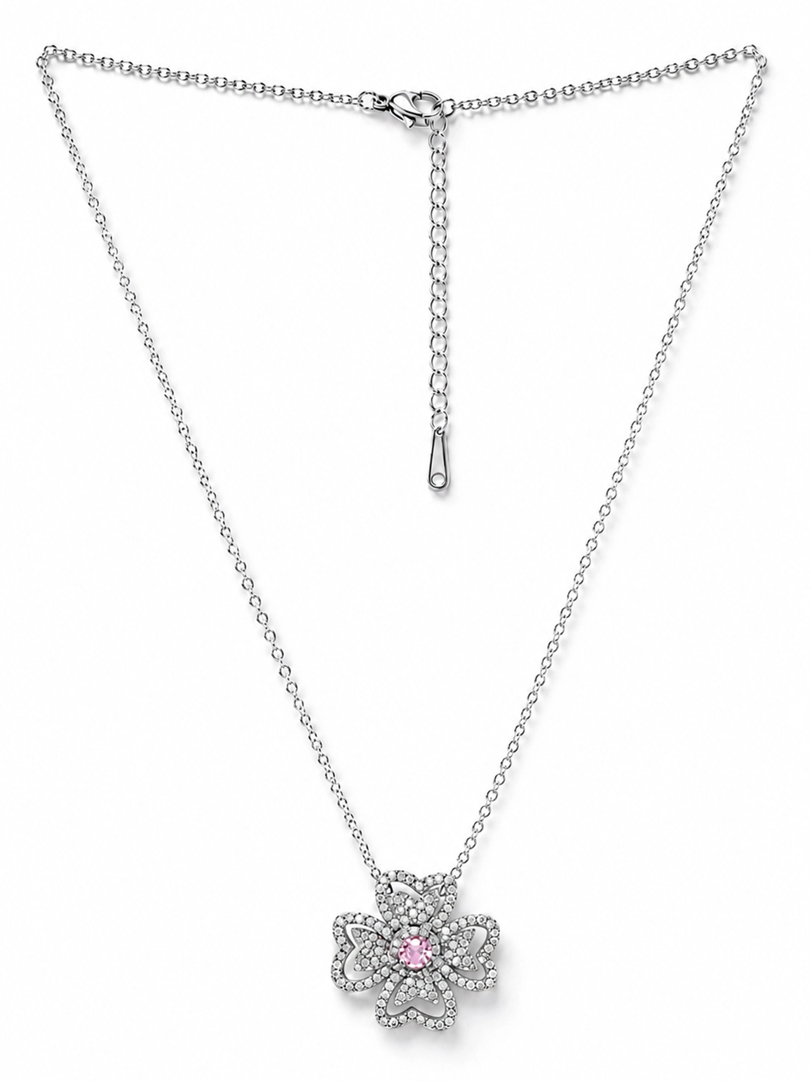 AGP PARIS Womens Minimalist Blossom Pendant Necklace