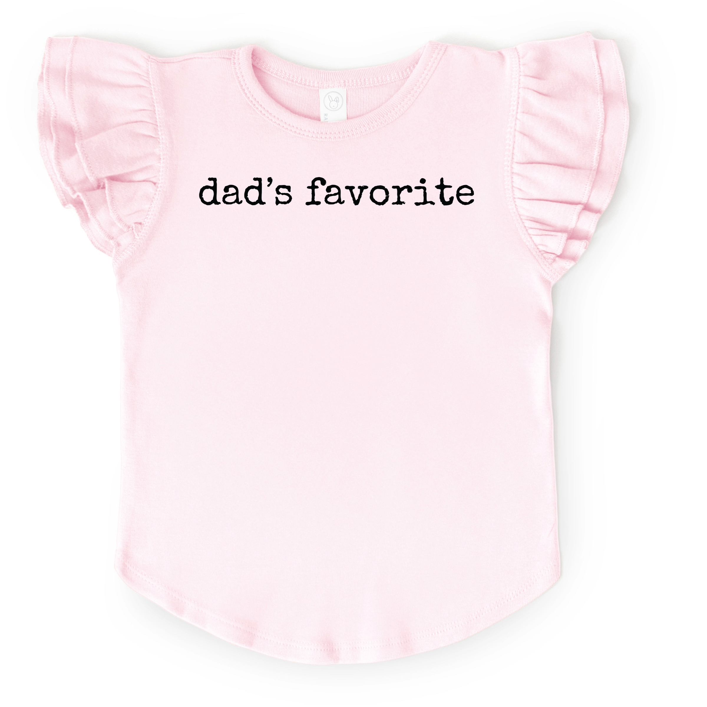 The Juniper Shop - Dad's Favorite Typewriter Flutter Sleeve Graphic T-Shirt
