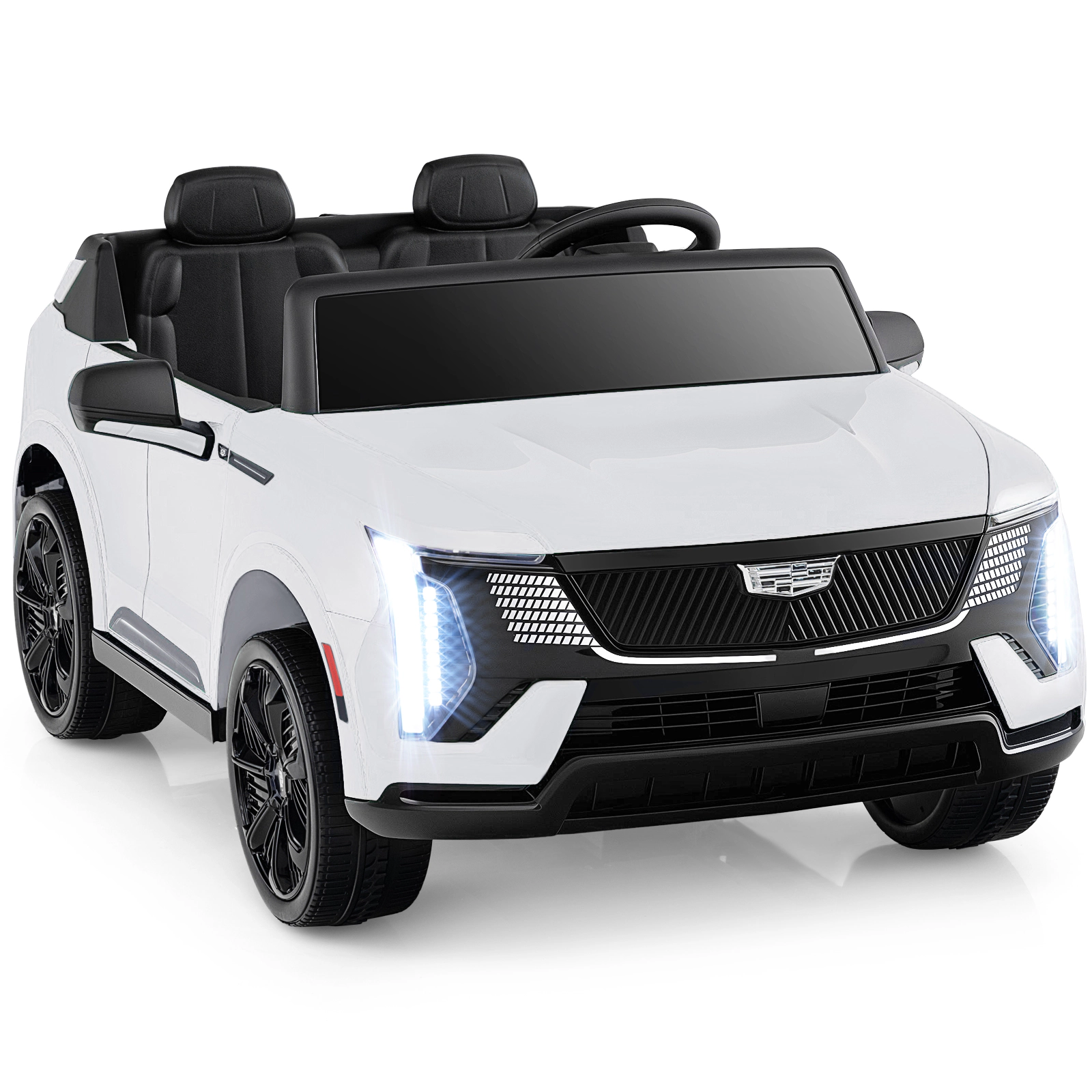 LJG Kids 24V Ride on Truck 2-Seater Licensed Cadillac with Remote Control
