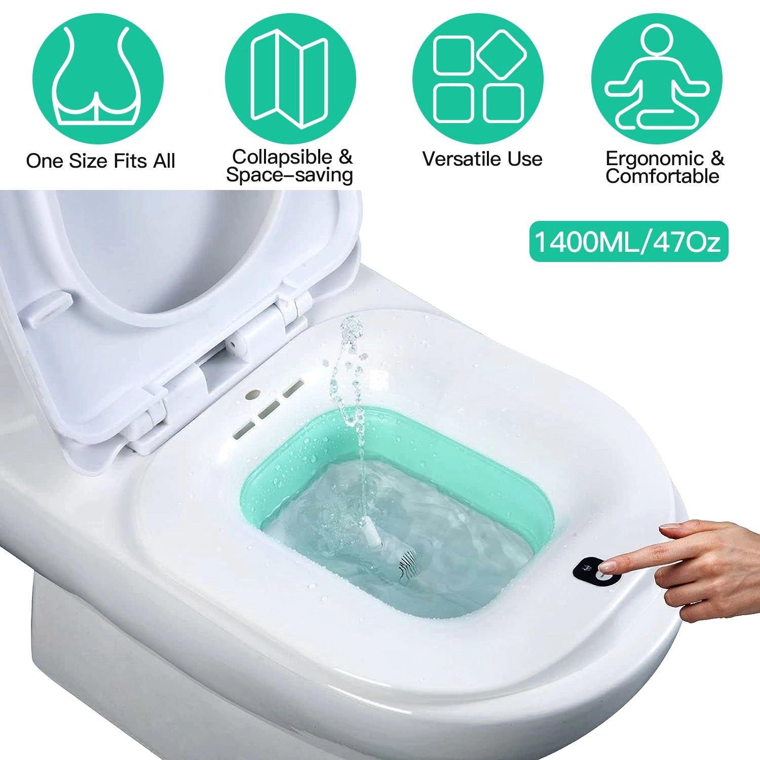 GBruno Foldable Sitz Bath Basin With Spray