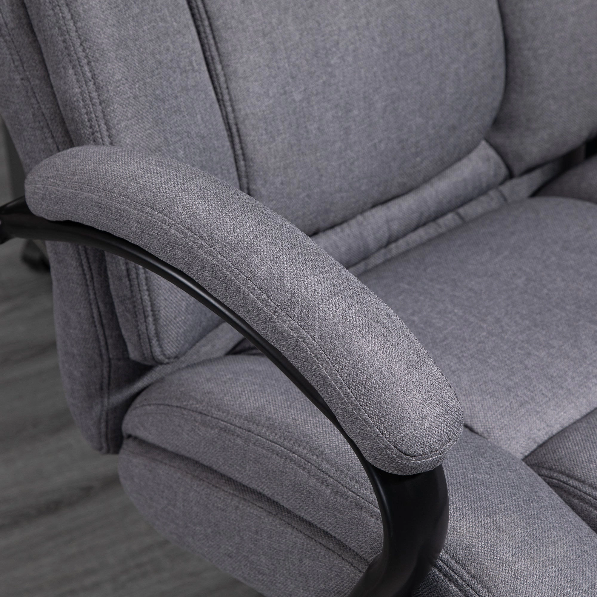 Platinum-Level Office Chairs Big and Tall Executive Office Chair All Day Comfort With Wide Seat Linen Fabric Adjustable