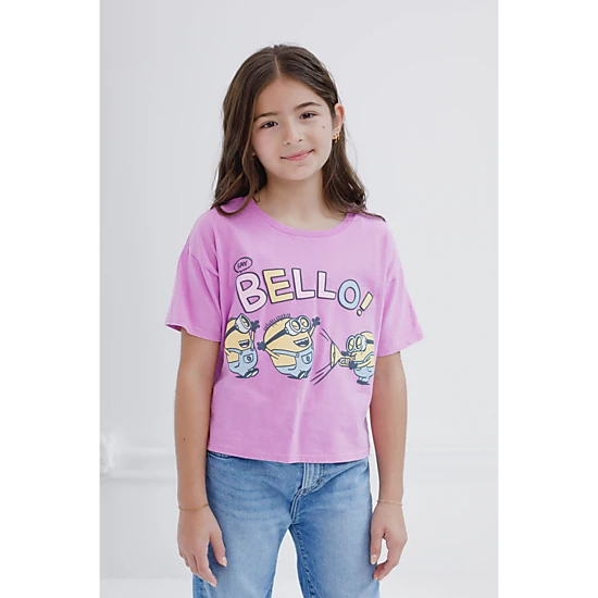 Minions Girls' Short Sleeve T-Shirt