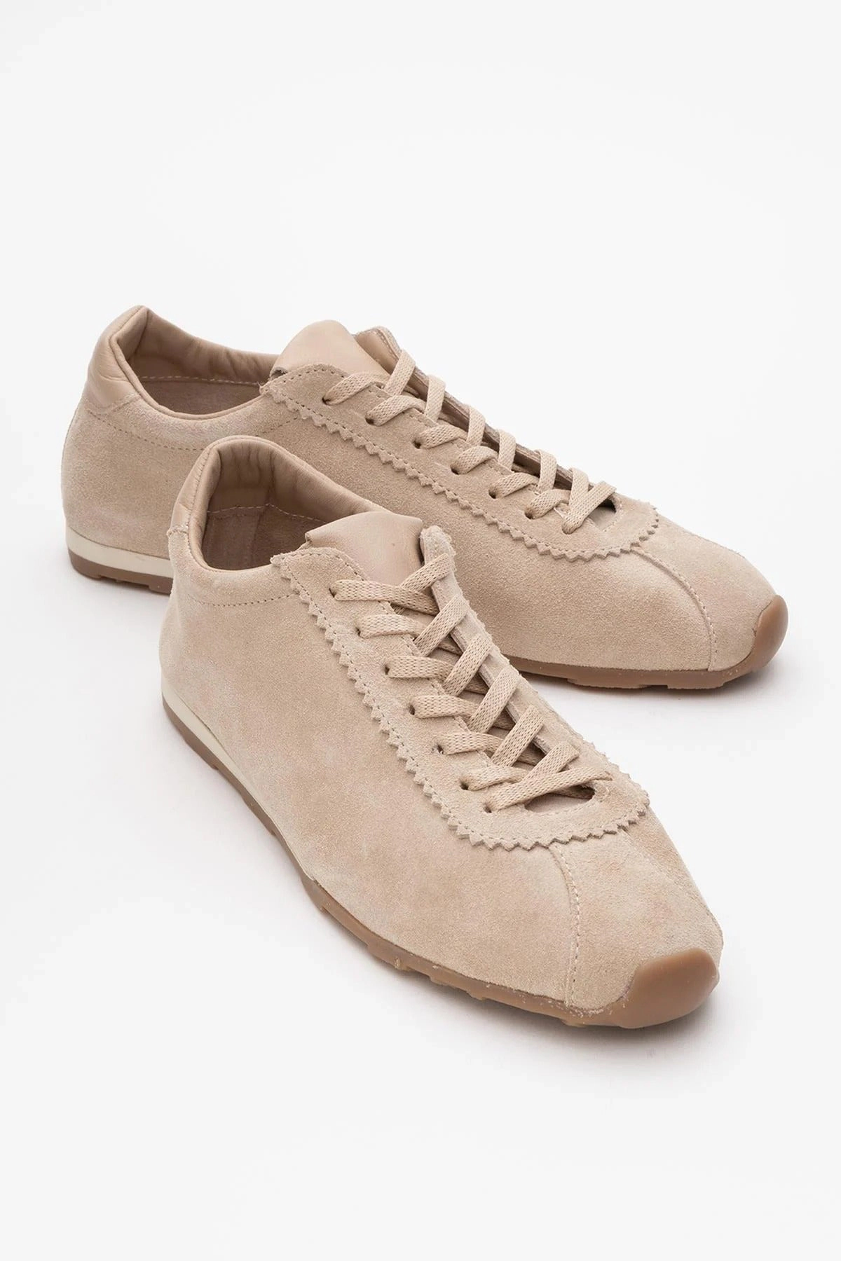Forever & Always Womens Crea Leather Sneakers