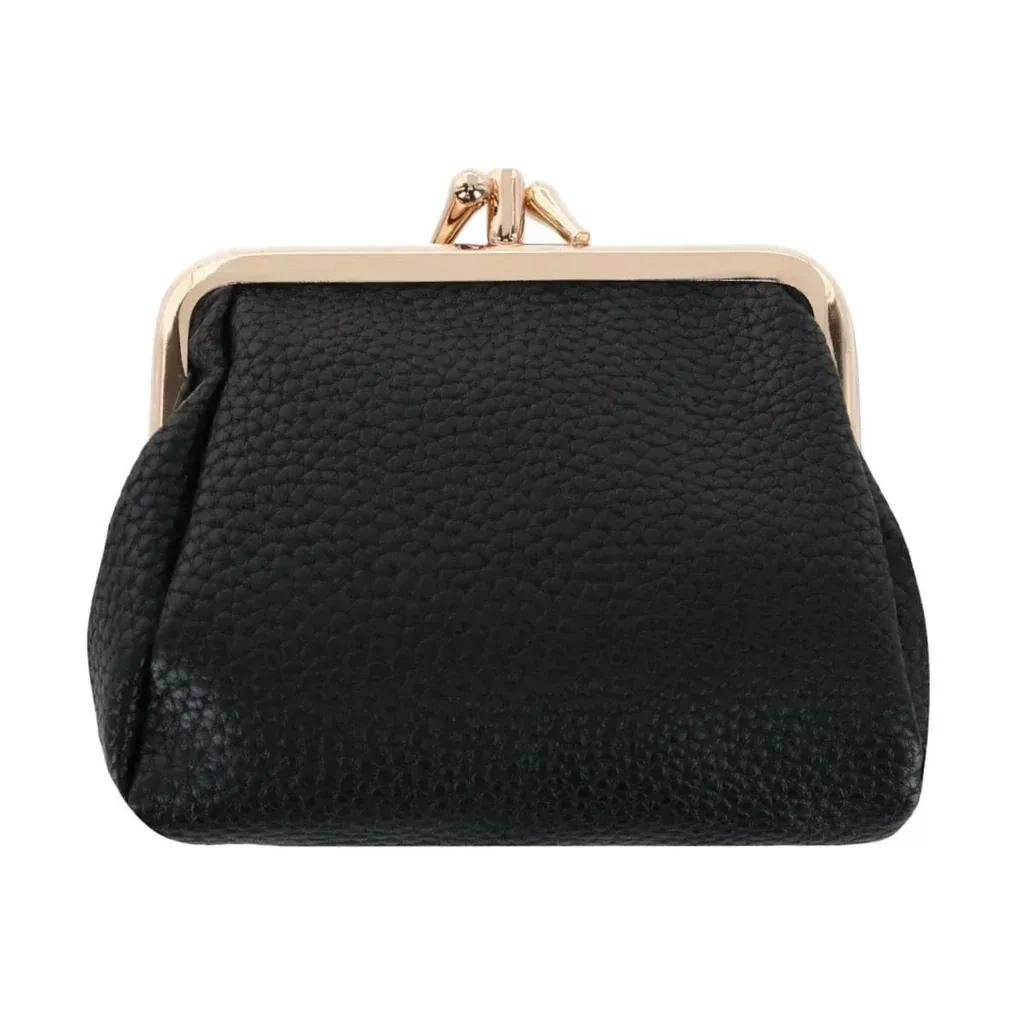 Julia Buxton Women's Premium Faux Leather Triple Frame Coin Purse Wallet