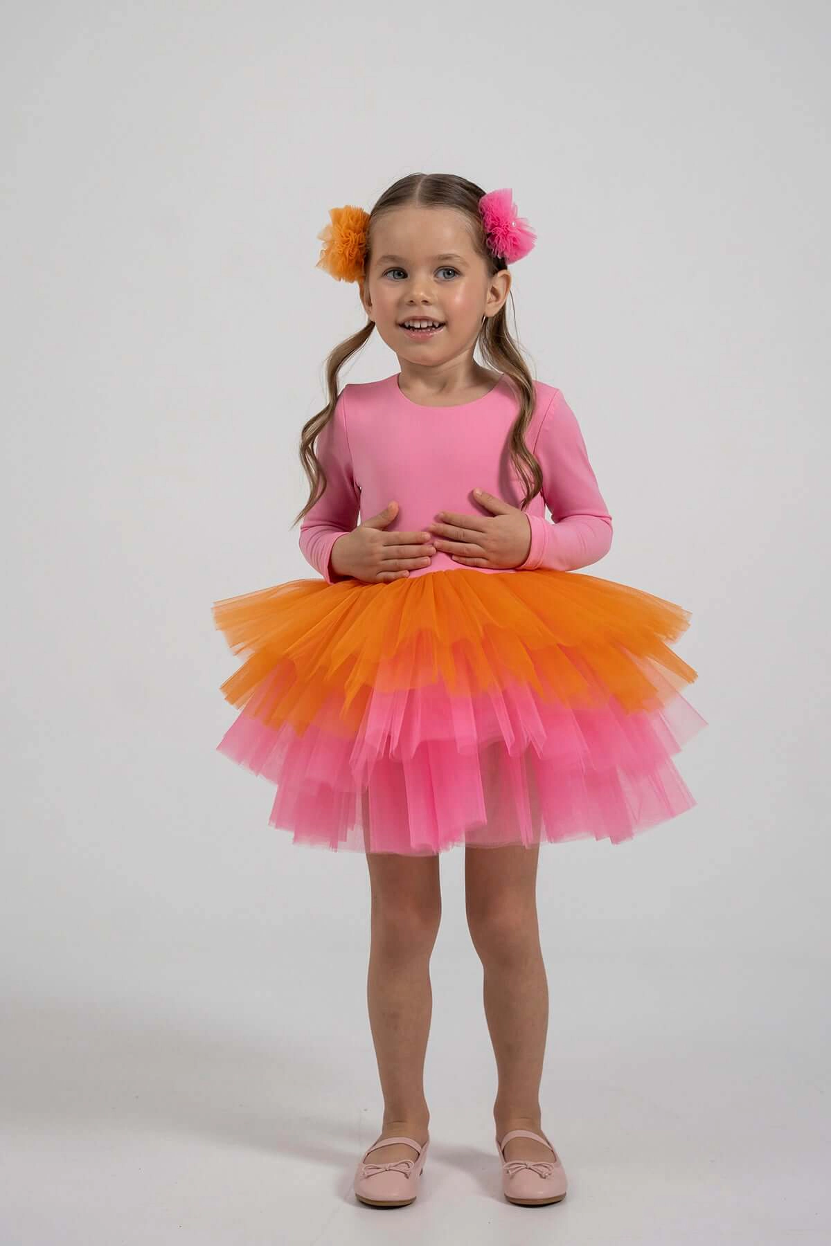 Mini Celebrities Girls Pink Rainbow Tutu Dress