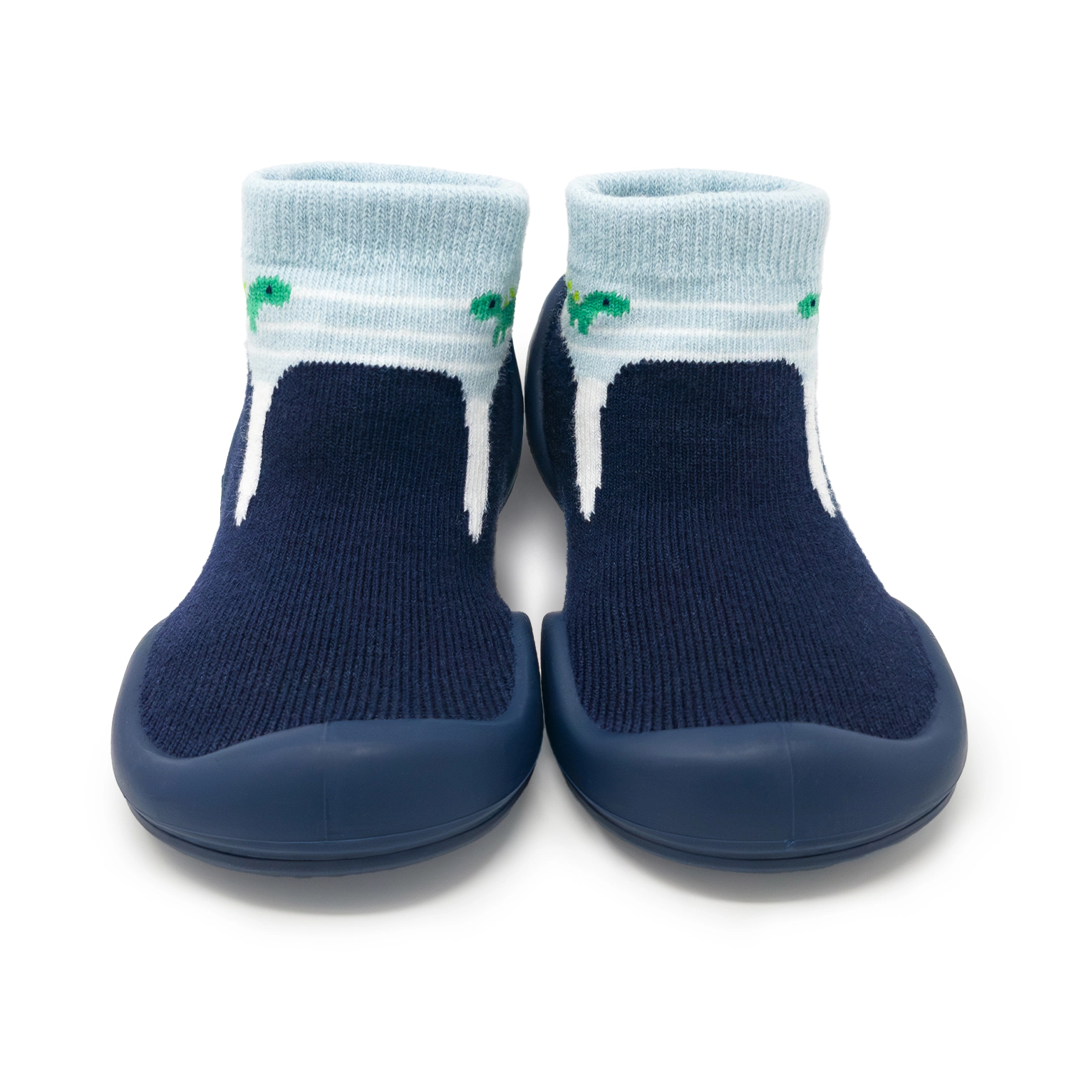 Komuello Baby Boy First Walk Sock Shoes Navy Dash