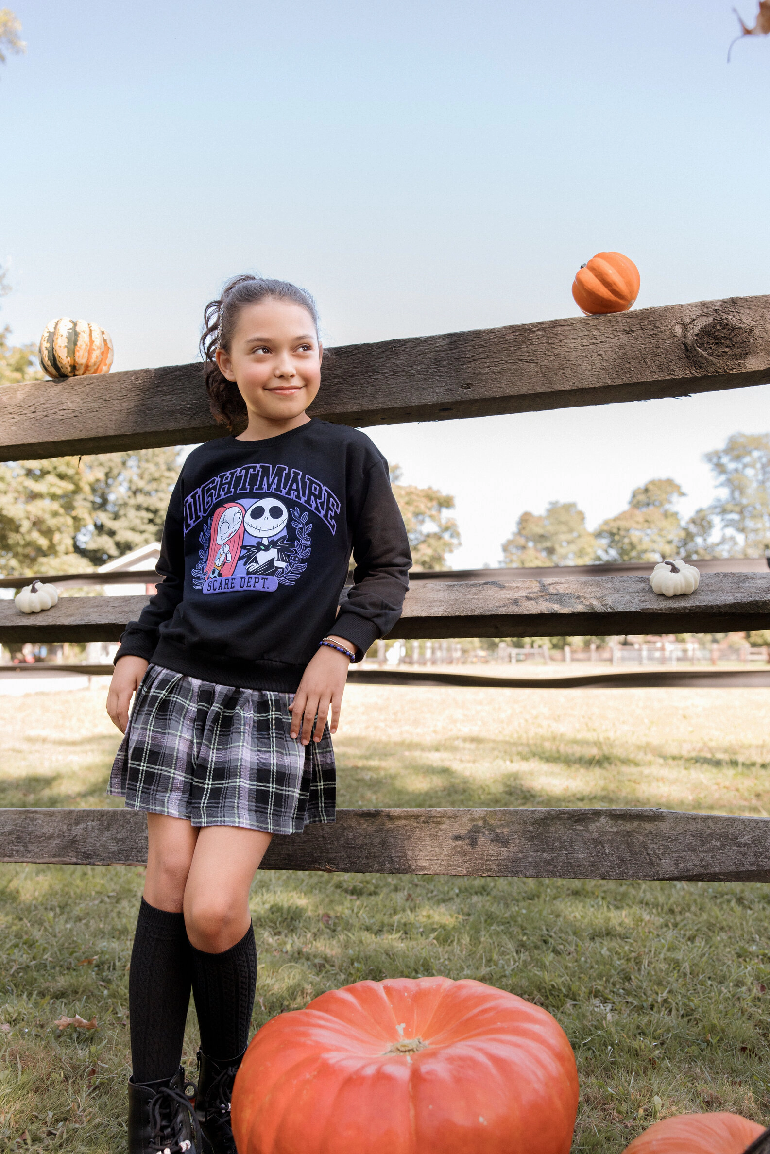 Disney Girls' Fleece Plaid Dress
