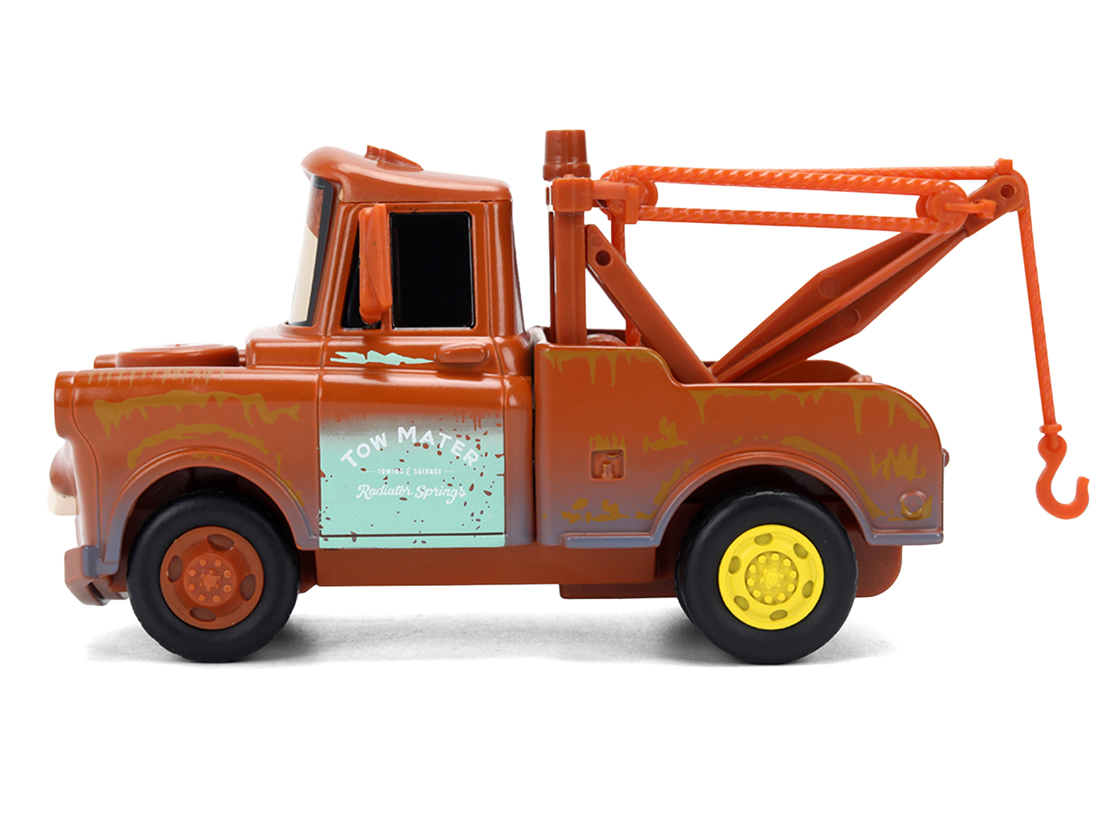 Jada "Tow Mater" Tow Truck Brown (Rusted) "Cars" (2006) Movie "Hollywood Rides" Series 1/32 Diecast Model Car by Jada