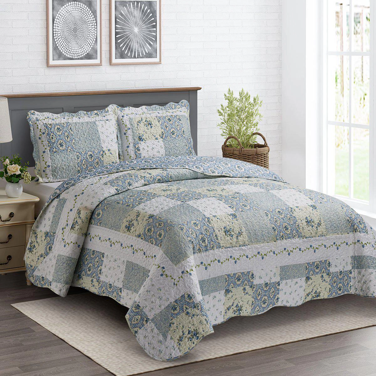 Egyptian Linens Brea Oversized Quilt Set