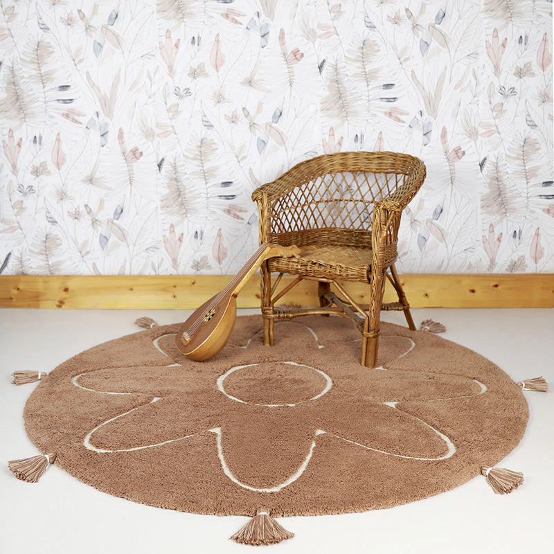Nattiot Washable Cotton Kids Bohemian Rug With Tassels - Yva