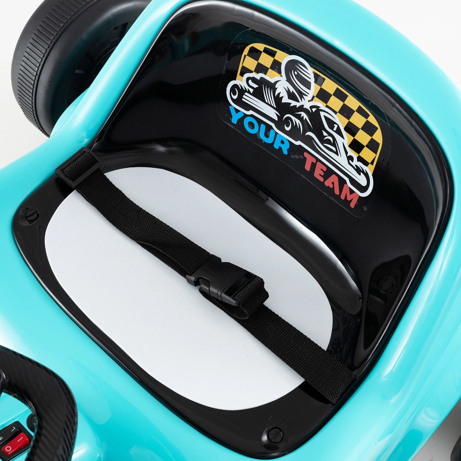 12V Kids Electric Go Kart 3-Speed Parent Remote 2-Speed Manual Mode One-Button Start LED Lights Ages 3+ Blue