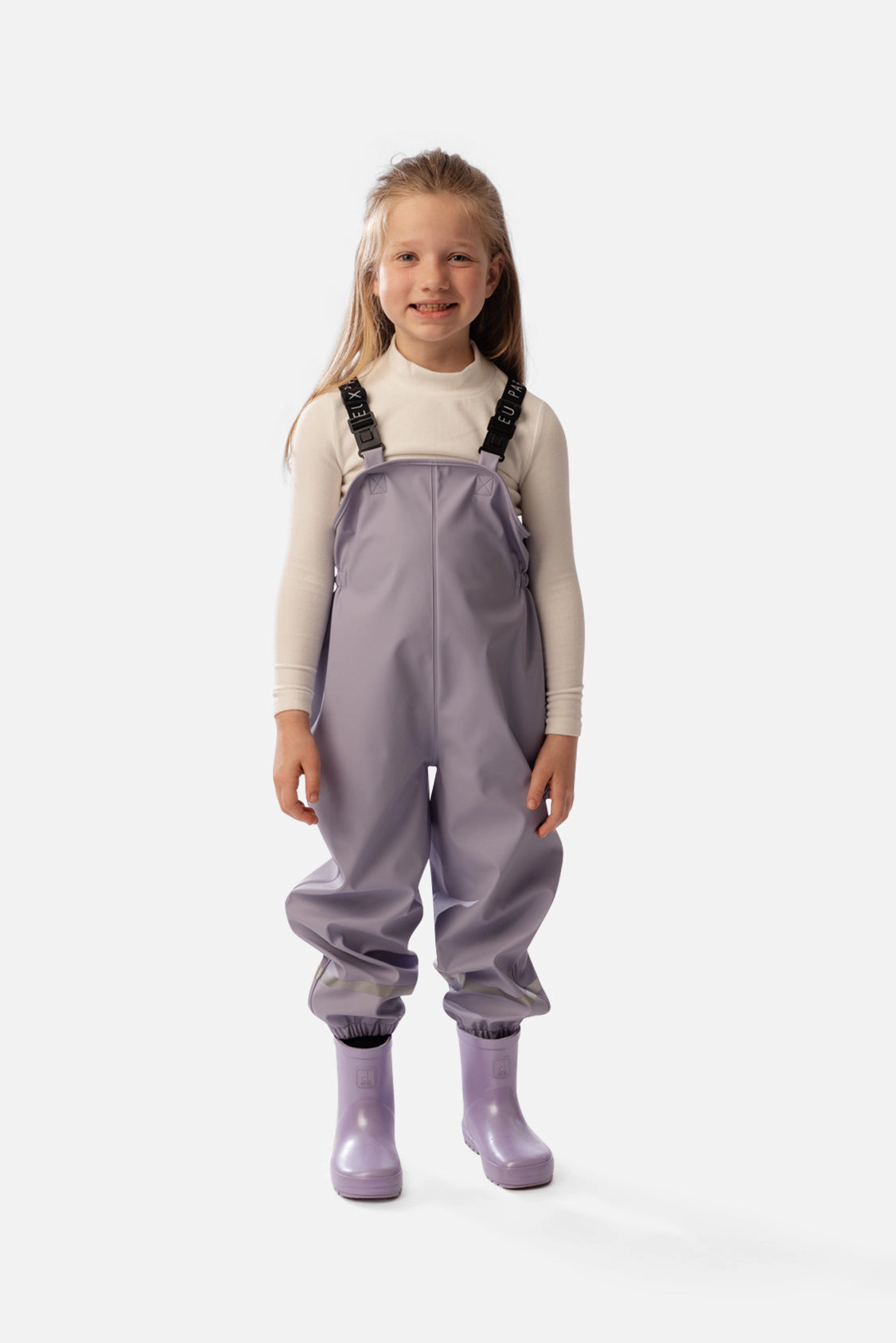 Deux par Girls Adjustable Suspender Rain Overalls