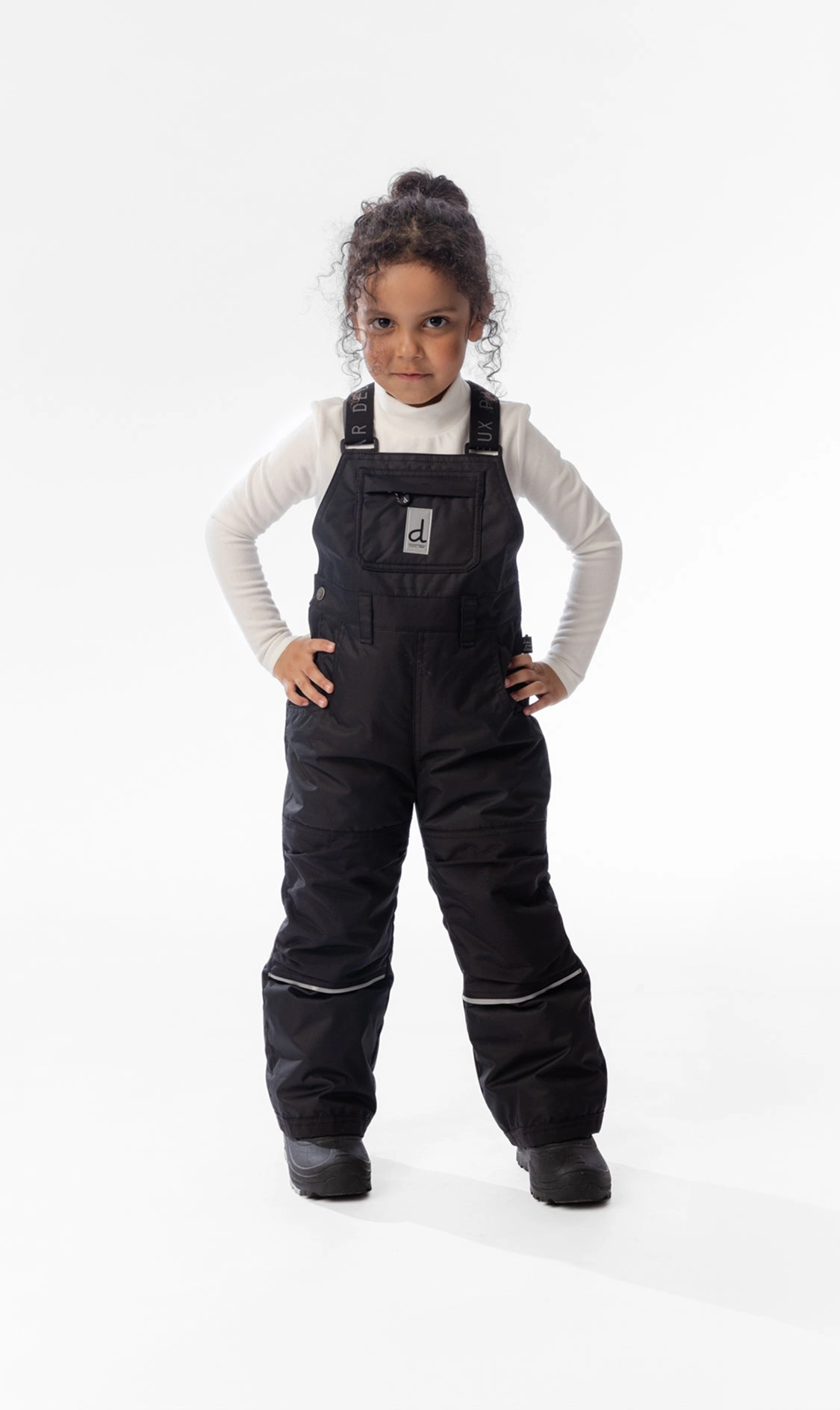 Deux par Unisex Play Cordura-Reinforced Overall Snow Bib with Adjustable Suspenders