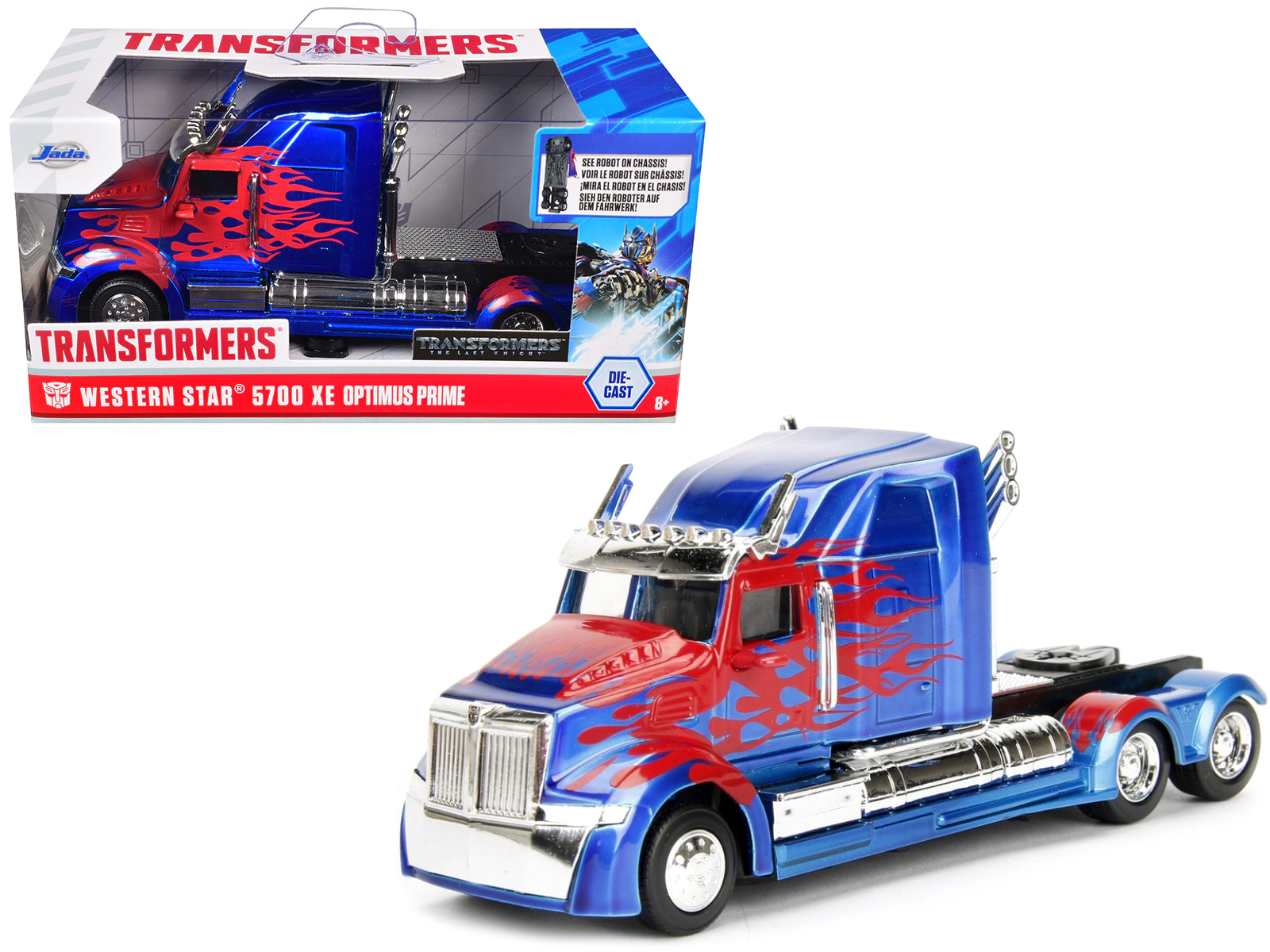 Jada Western Star 5700 XE Phantom Truck Tractor Optimus Prime "Transformers: The Last Knight" (2017) Movie