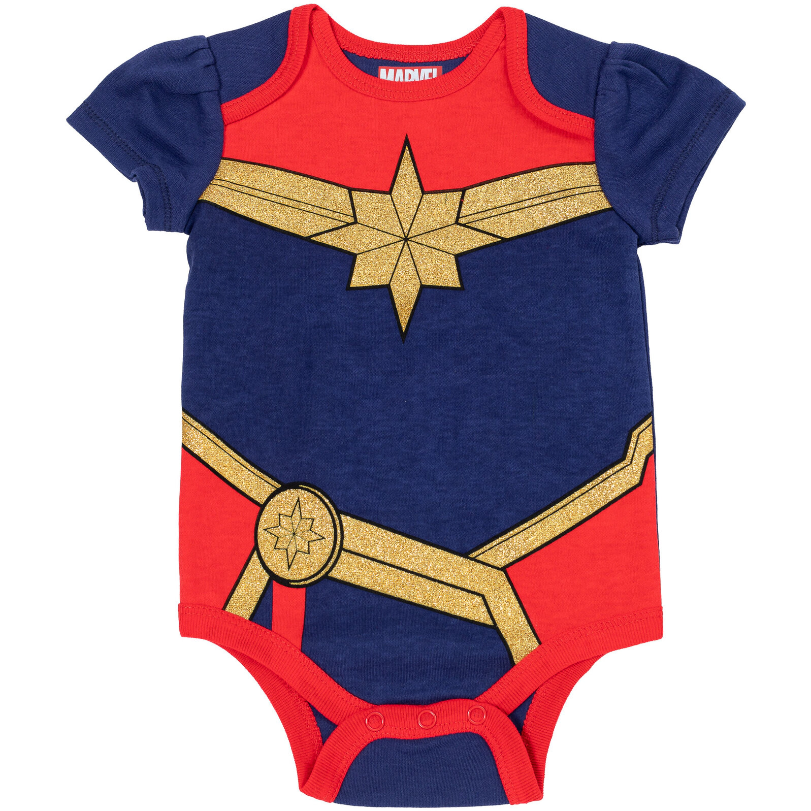 Marvel Avengers Baby Girls' 3-Pack Cosplay Bodysuits and Headband Set
