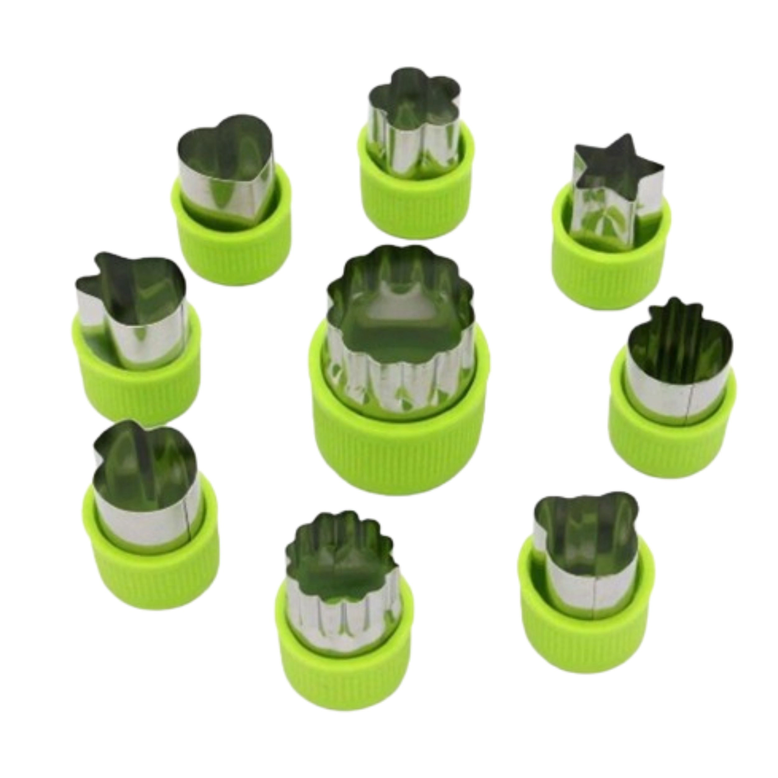 Home Collection 9-Piece Stainless Steel Fruit & Vegetable Cutter Shape Mold Set