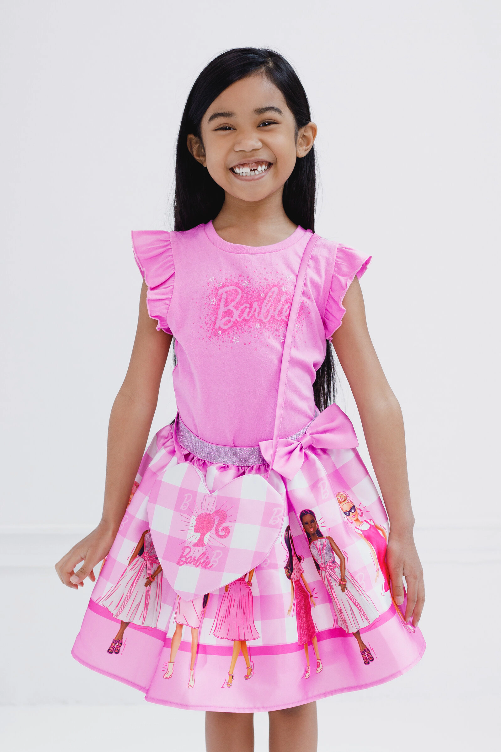 Barbie Girls' T-Shirt and Skirt Set