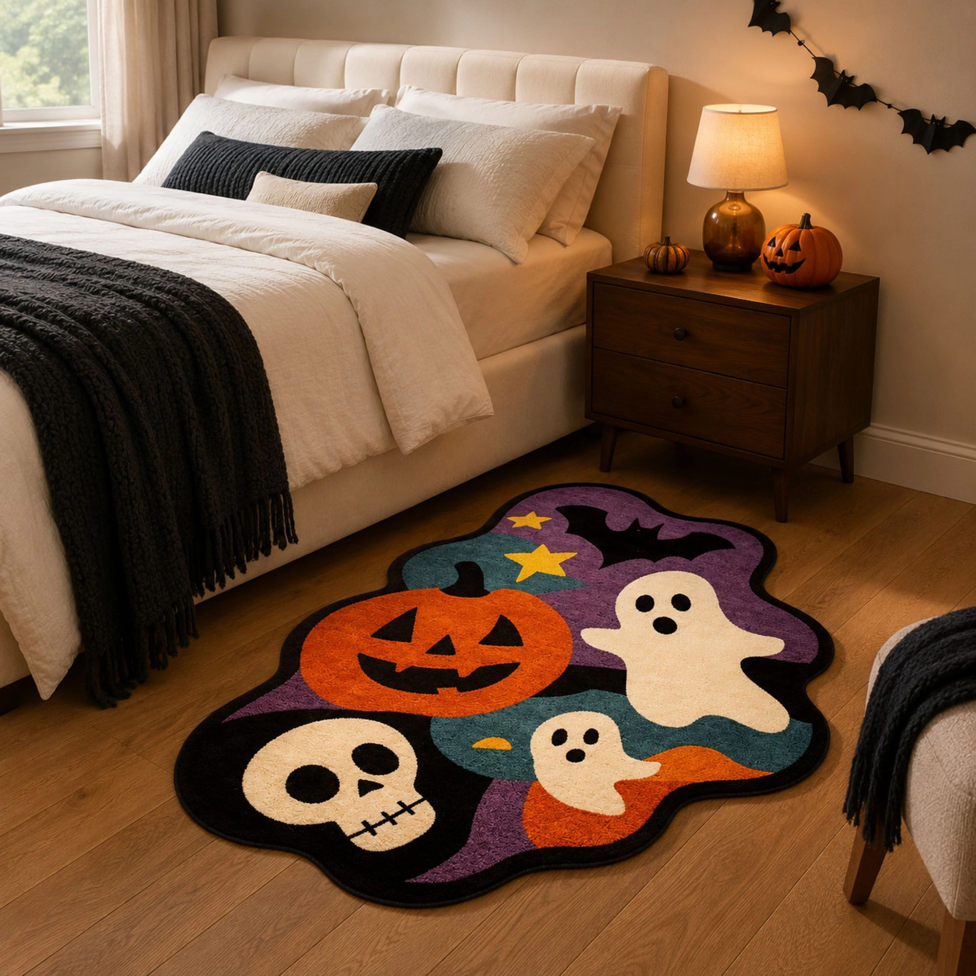 Alilang Halloween Shaped Nonslip Long Accent Floor Rug 15.7 x 47.2