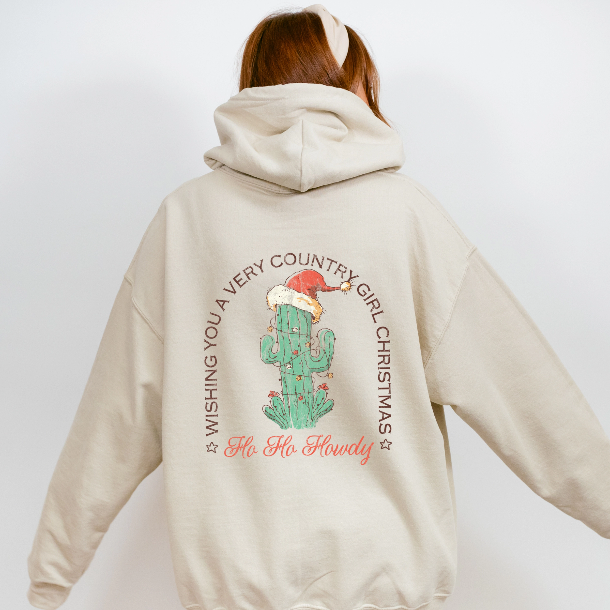 Simply Sage Market - Women's Graphic Hoodie Wishing You A Very Country Girl Christmas