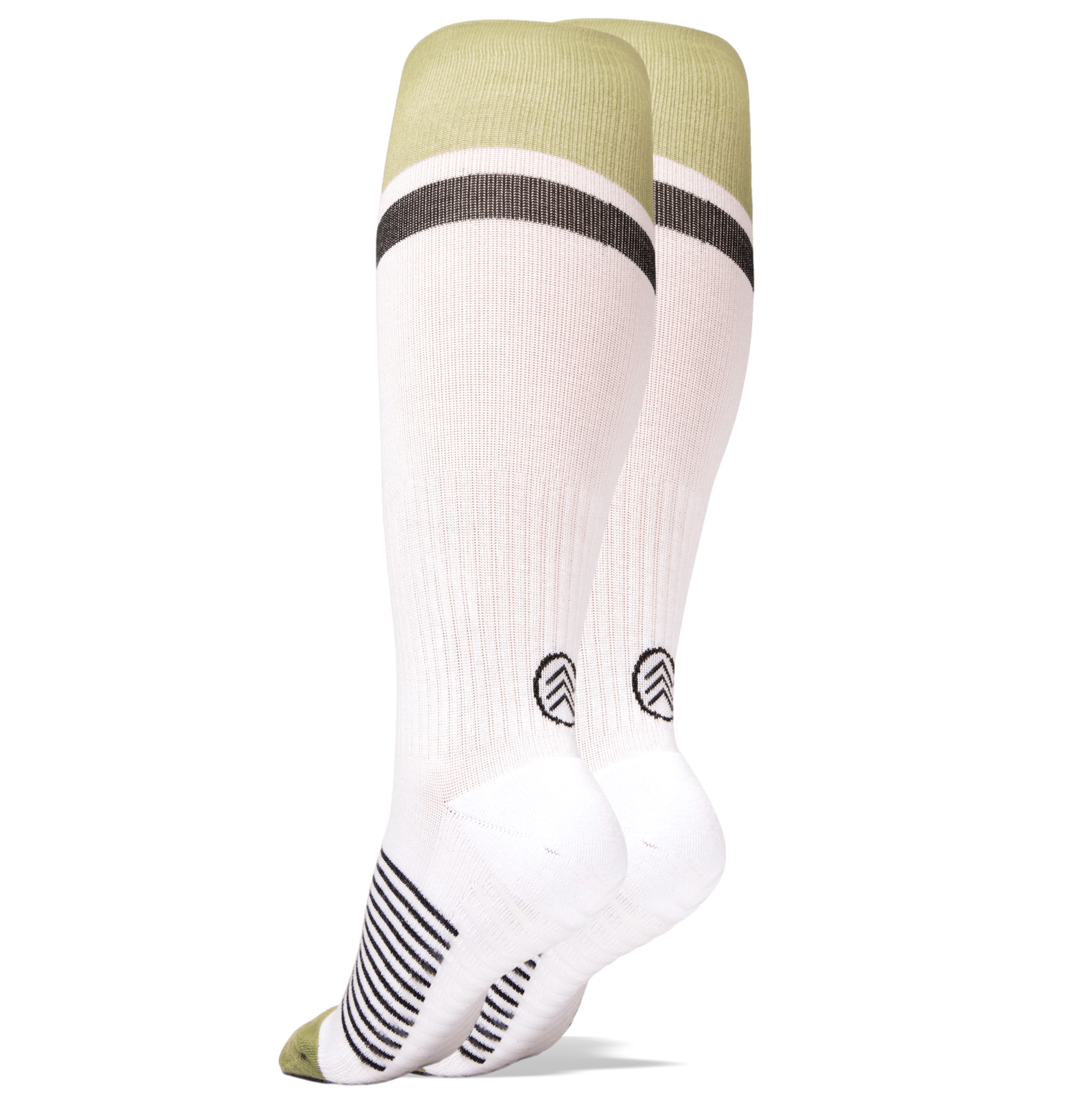 Gripjoy Men's Extended Size Compression Socks with Grips (Pack of 2)