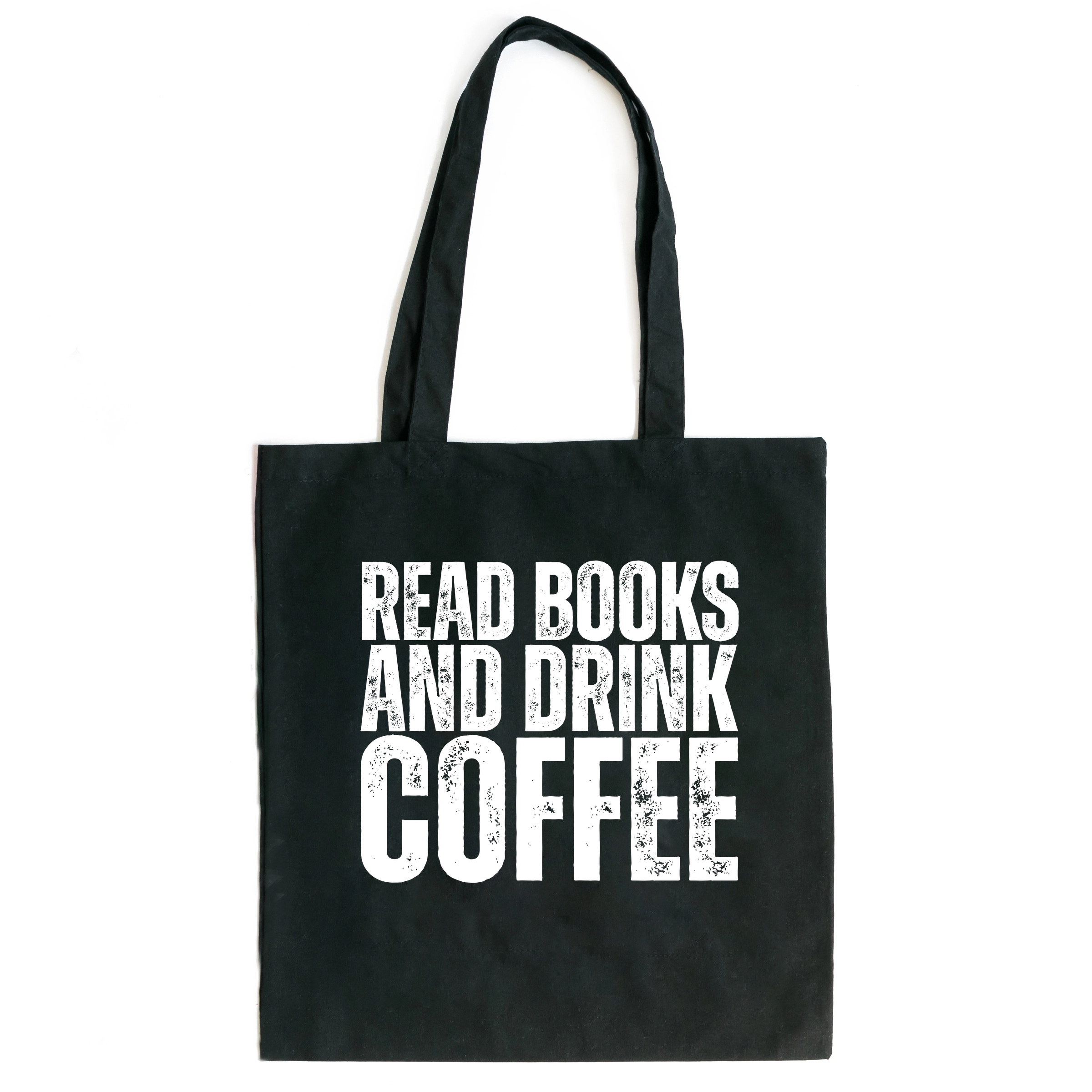 Simply Sage Market - Canvas Tote - Read Books And Drink Coffee Distressed