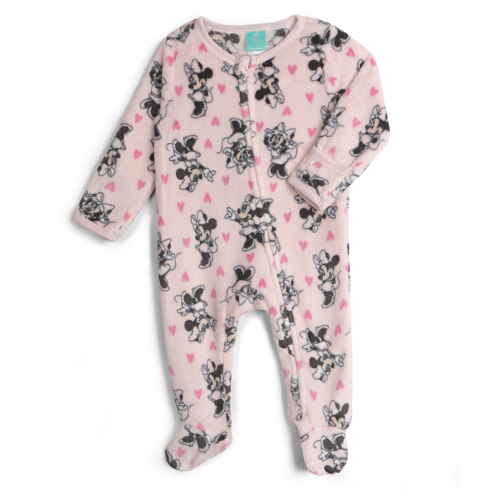 Disney Baby Girls' Fleece Footed Sleep N Play