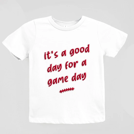 The Juniper Shop - Youth Short Sleeve Graphic T-Shirt - It's A Good Day For A Game Day Puff Print