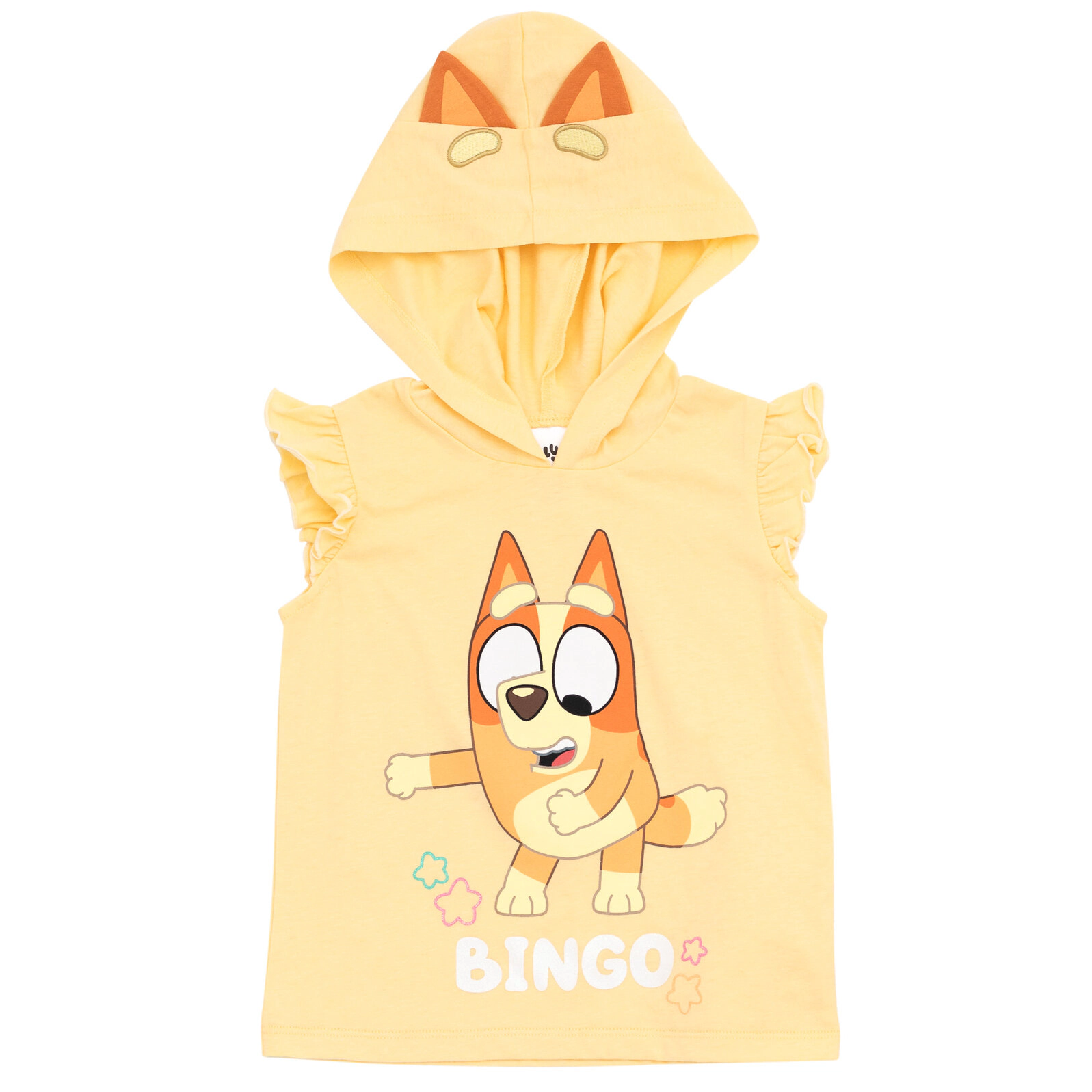 Bluey Girls' Cosplay 2-Piece Hooded Tank and Shorts Set