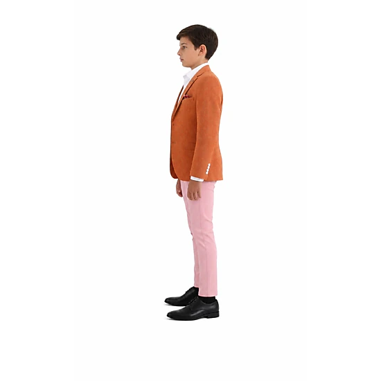 Elie Balleh Boys Slim Fit Clasic Mélange Jacket