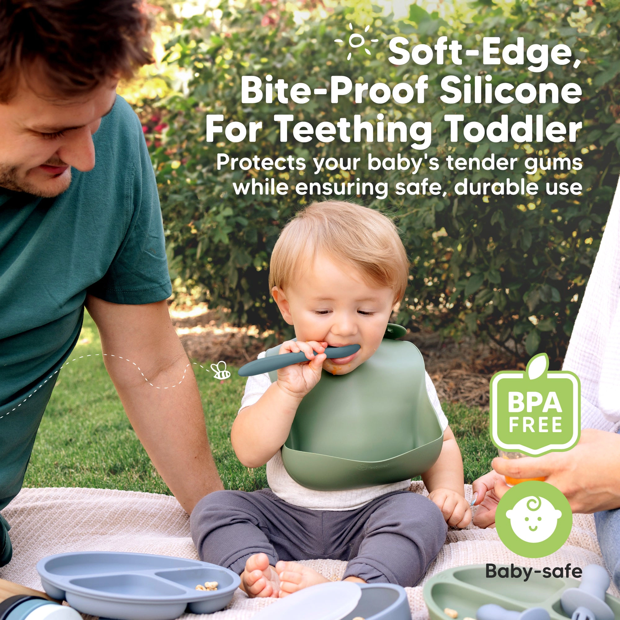 KeaBabies 3-Pack Prep Baby Spoons