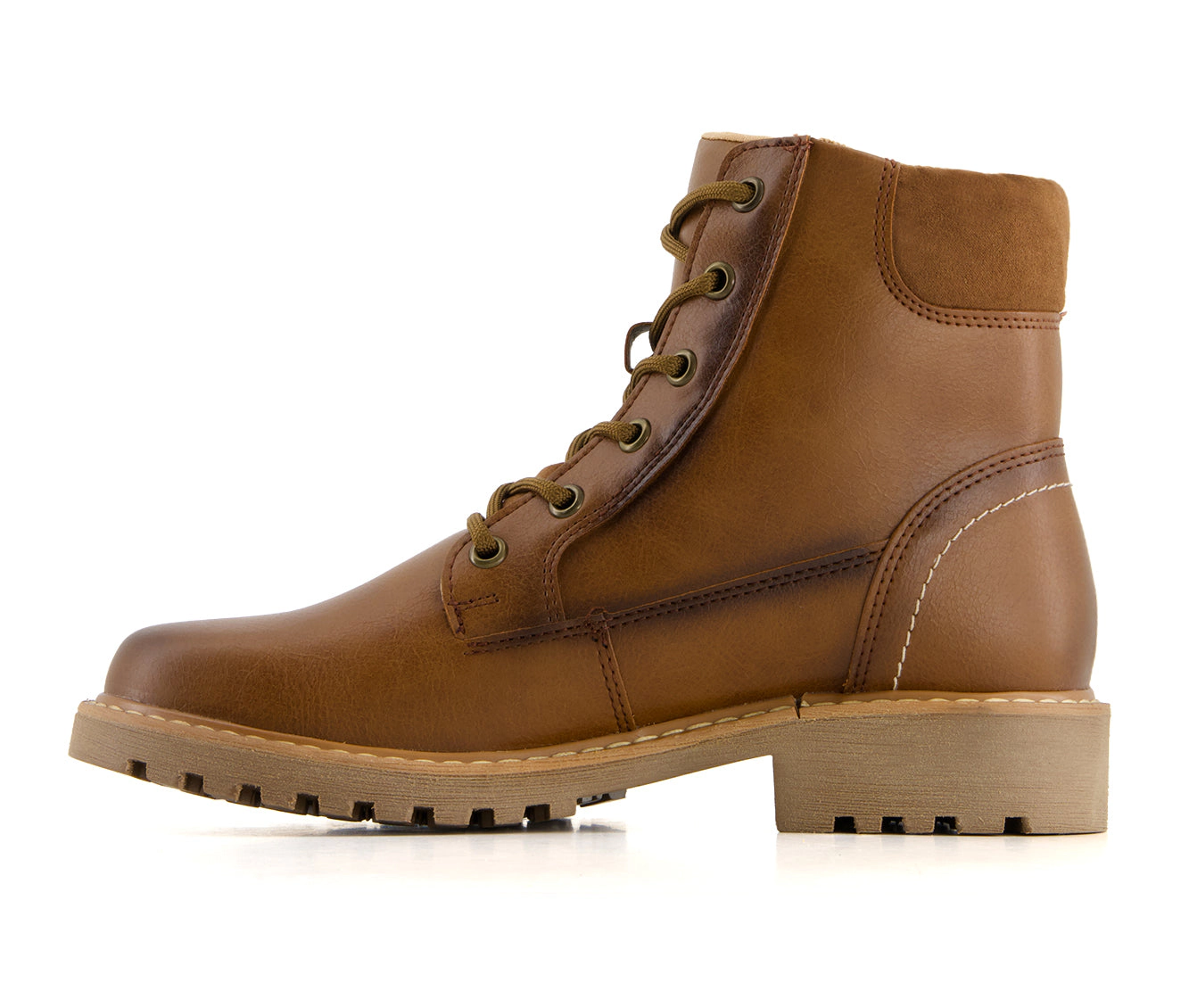 Andrea Womens Side Zipper Lace Up Boots