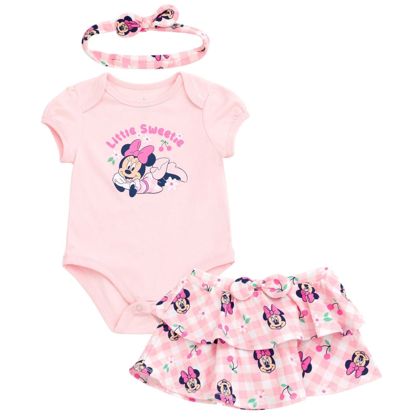 Disney Minnie Mouse Baby Girls' Bodysuit and Skirt Set