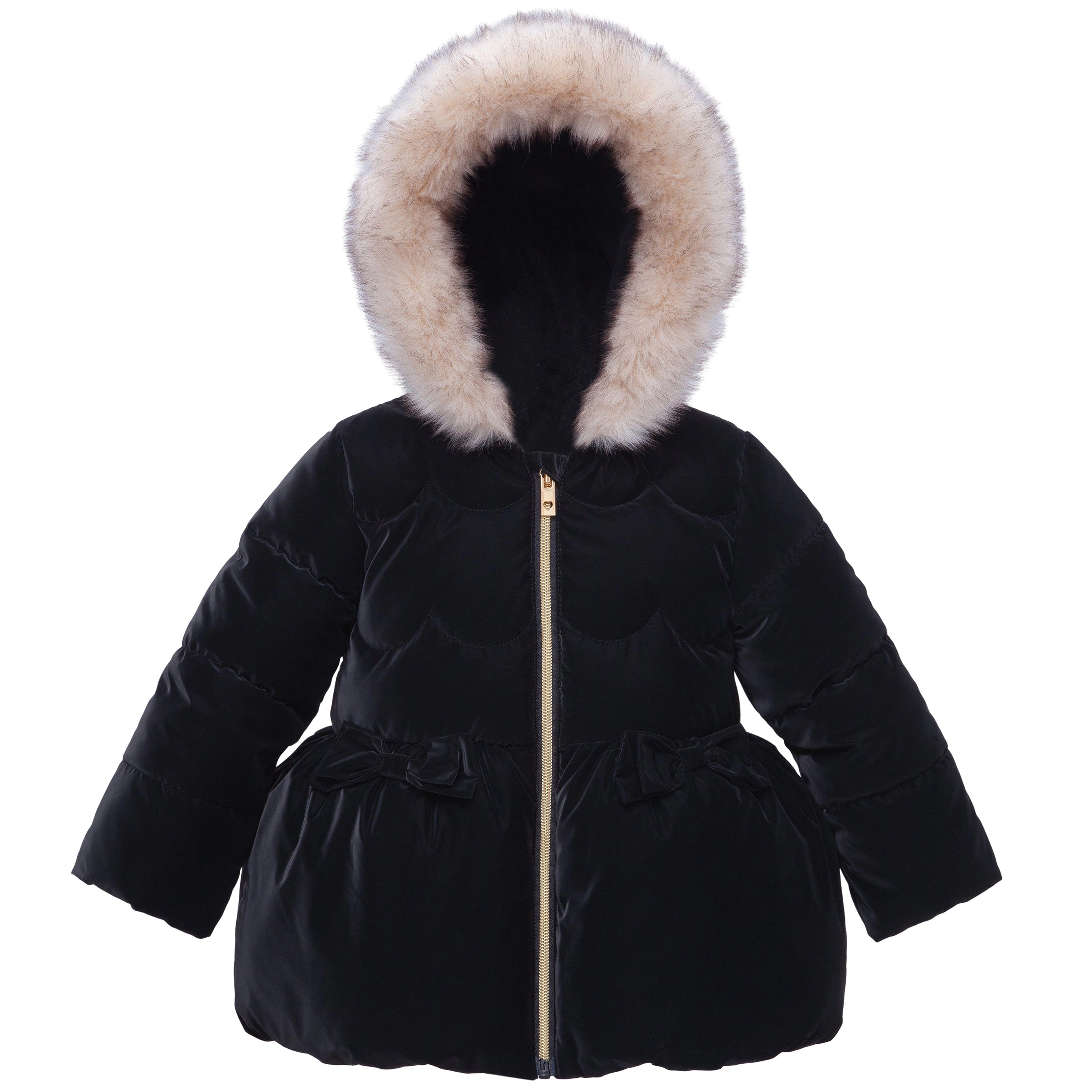 Rokka&Rolla Toddler Girls Quilted Mid-Length Jacket