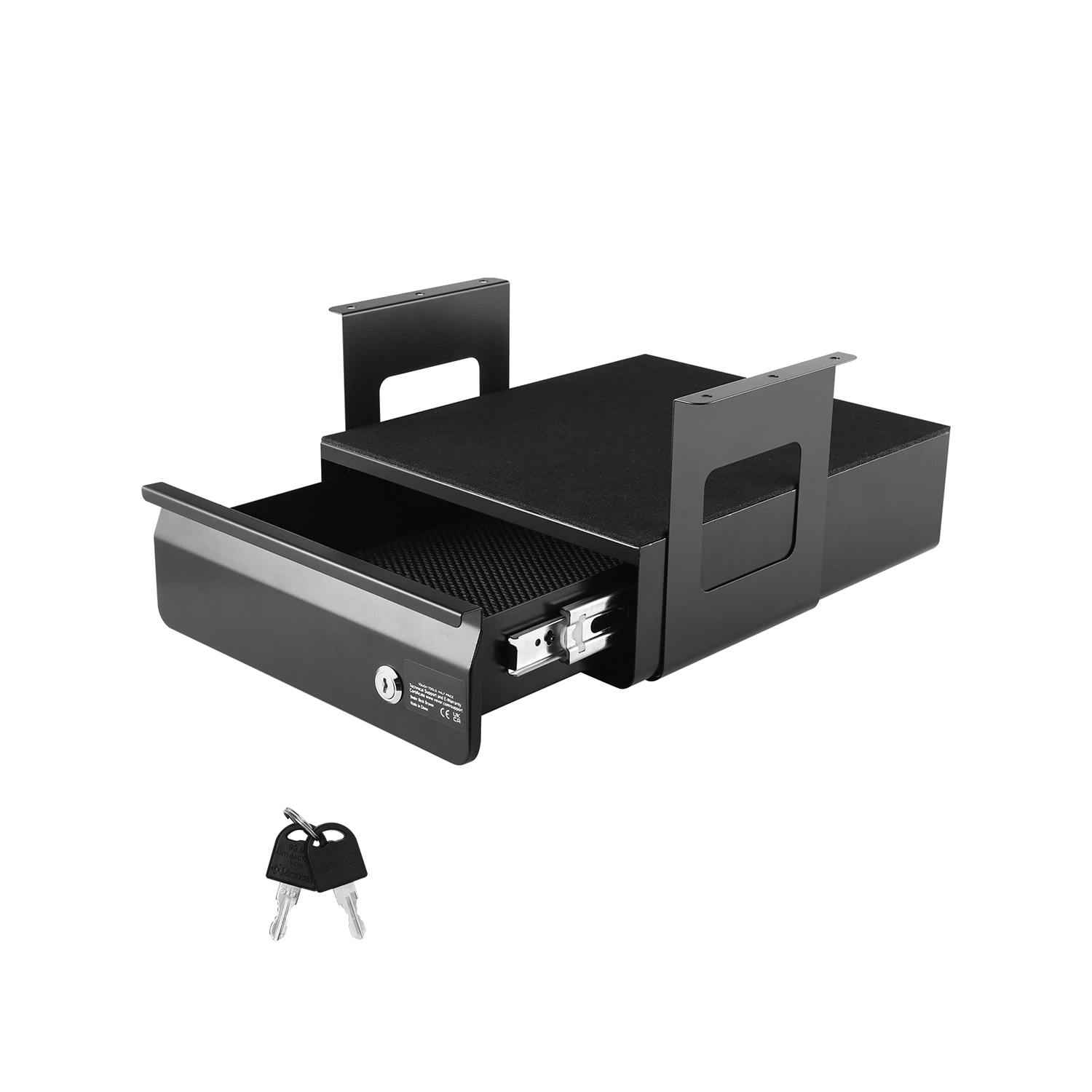 HONGGE Wide Under Desk Drawer Slide Out, Pull-out Drawer Attachment, Hidden Desktop Storage Organizer