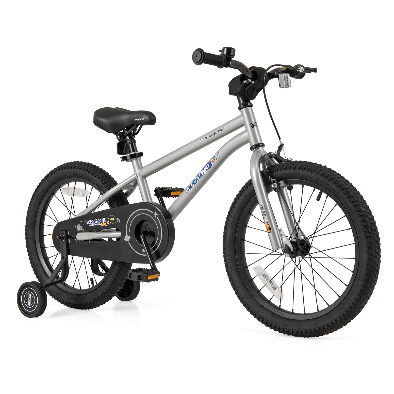 LJG Kids Bike Bicycle for Boys Girls 3-5 with High Carbon Steel Frame