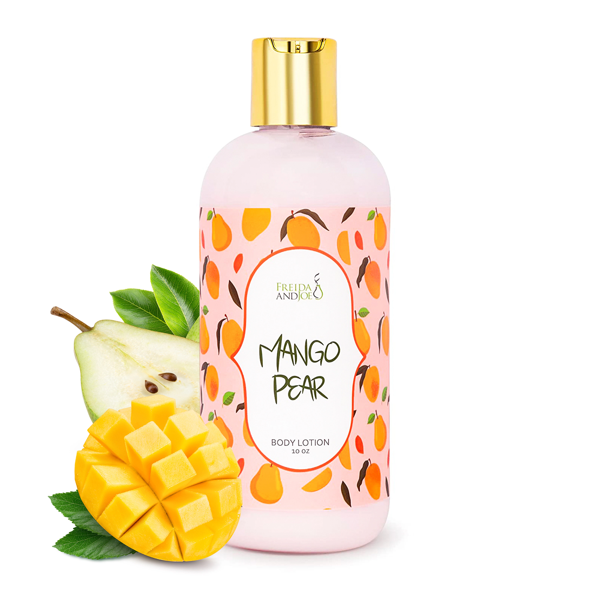 Freida and Joe Mango Pear Womens Deep Moisturizing Body Lotion In 10oz Bottle Valentine's Gift