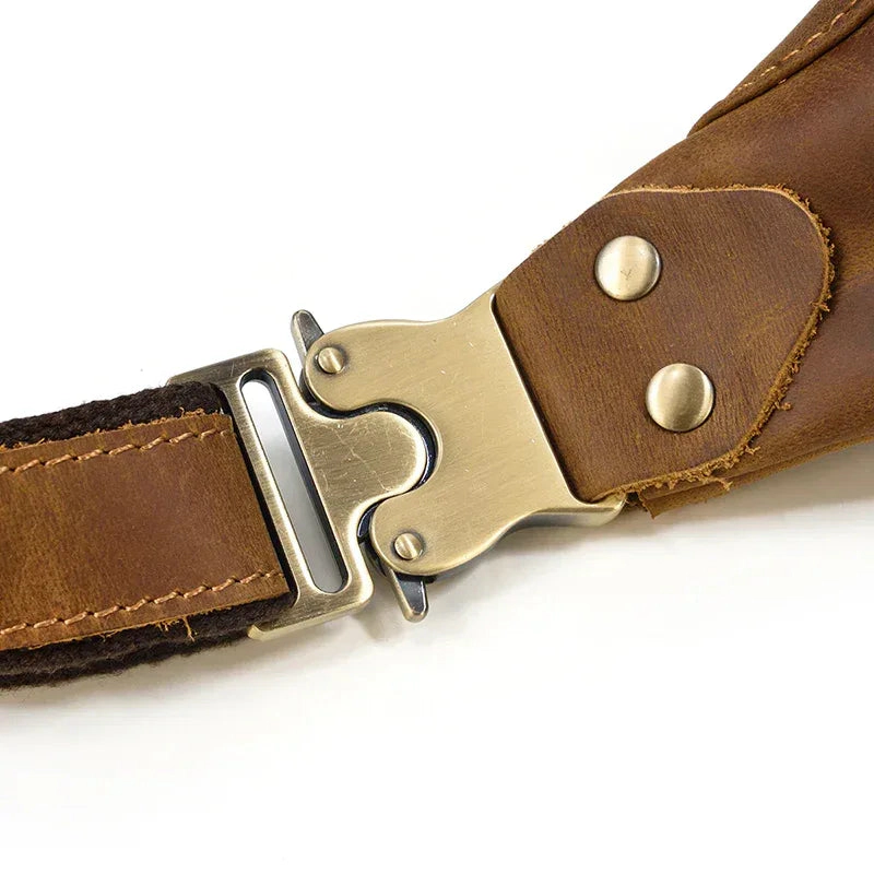 Steel Horse Leather Unisex Wagner Leather Waist Bag | Full Grain Leather Fanny Pack
