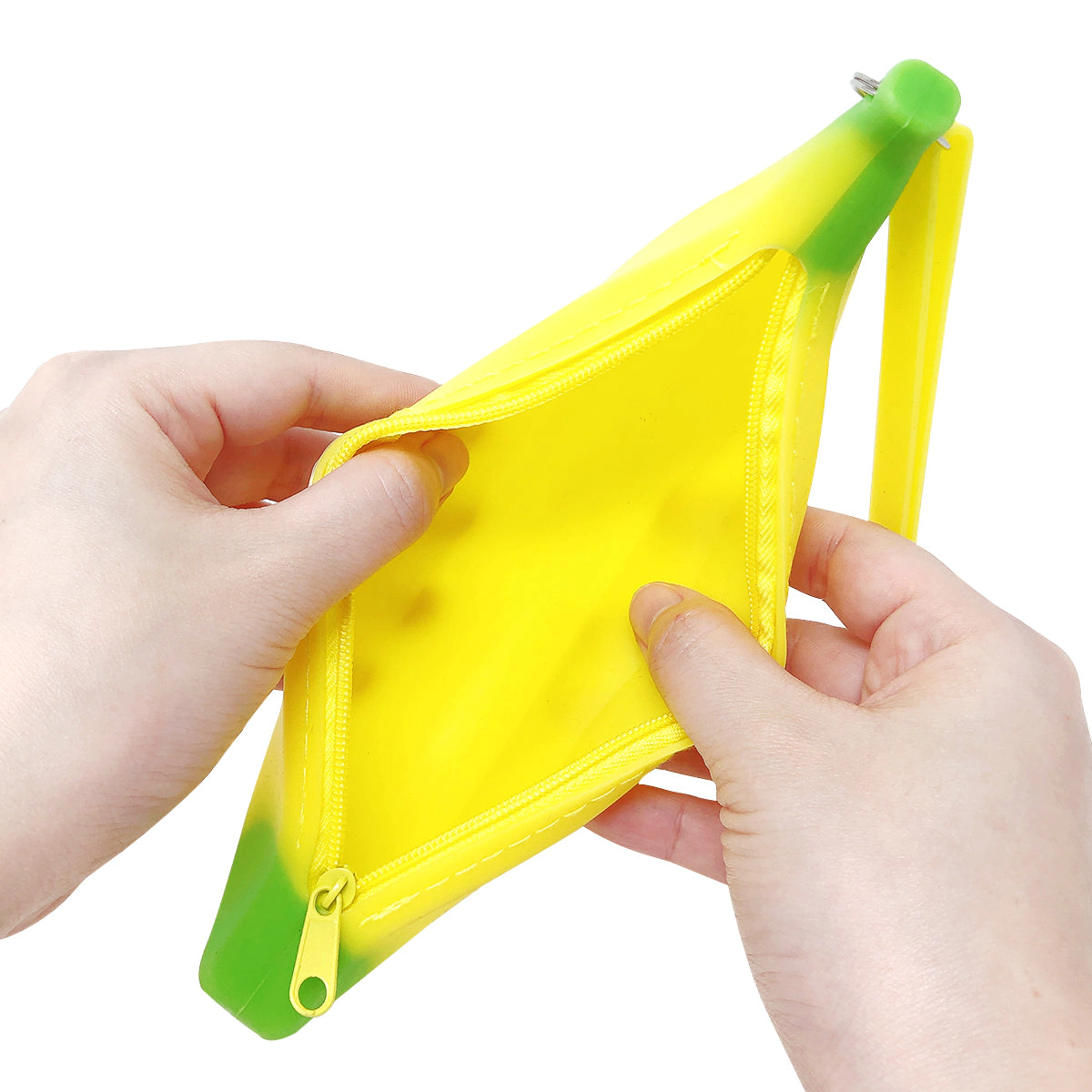 Wrapables Silicone Banana Coin Purse Key Holder (Set of 2)