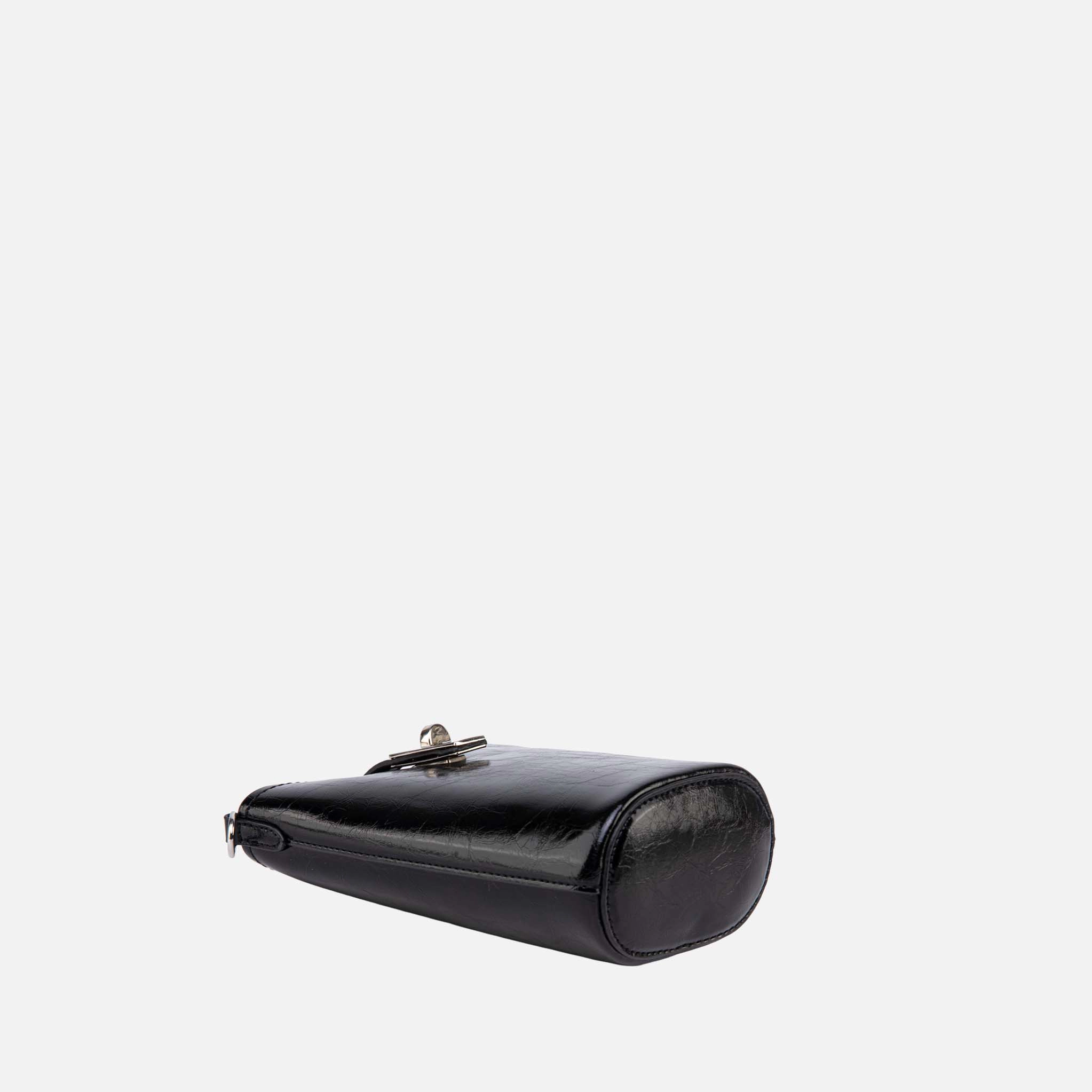 J'OMOR by Mia Faux Leather Turn-Lock Crossbody Bag, 6" x 7"