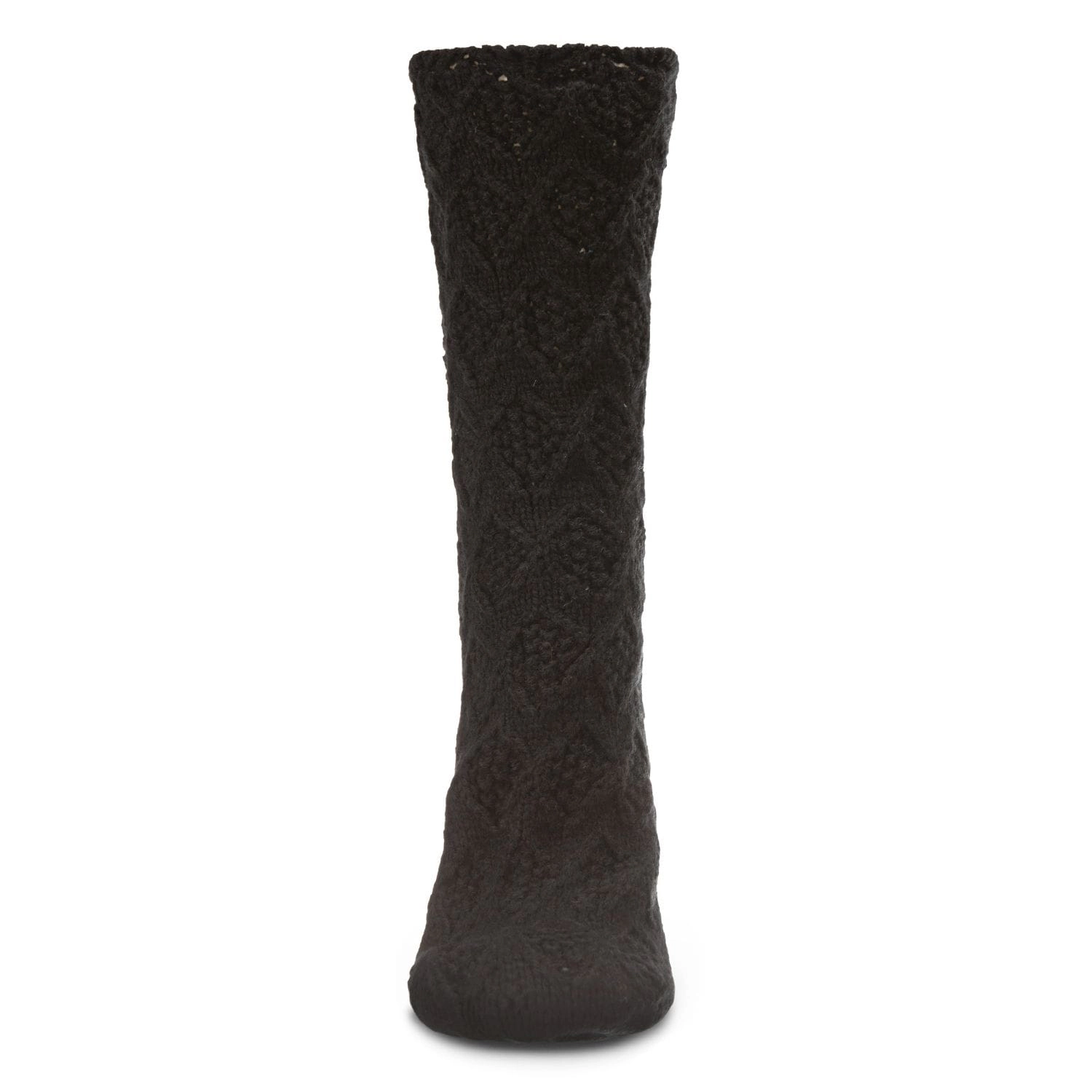 Memoi Women Weaved Flower Chunky Knit Crew Sock