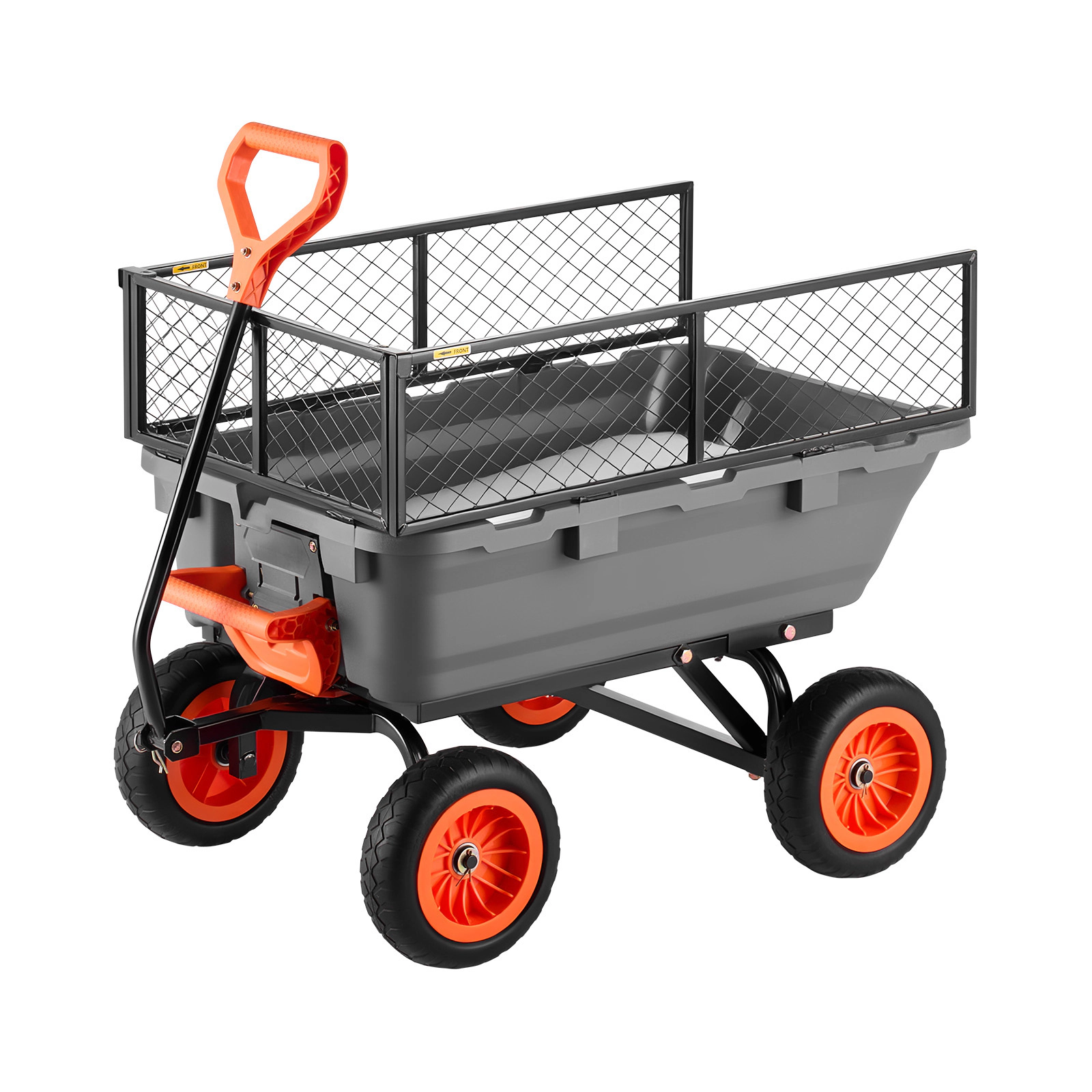 HONGGE Garden Dump Cart, Poly Dump Cart, Garden Carts Dumps Wagon