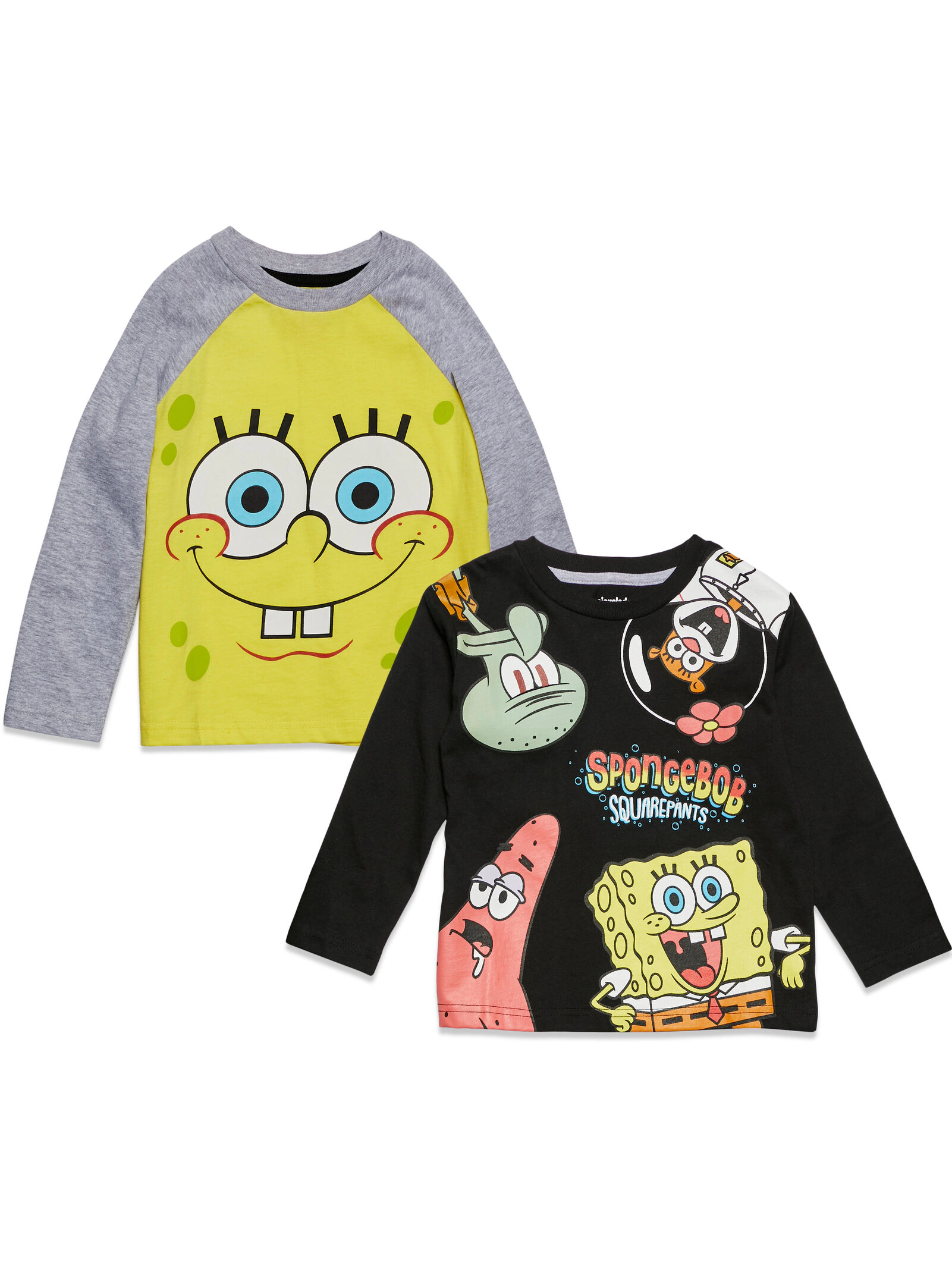 SpongeBob SquarePants Boys' 2-Pack Long Sleeve T-Shirts