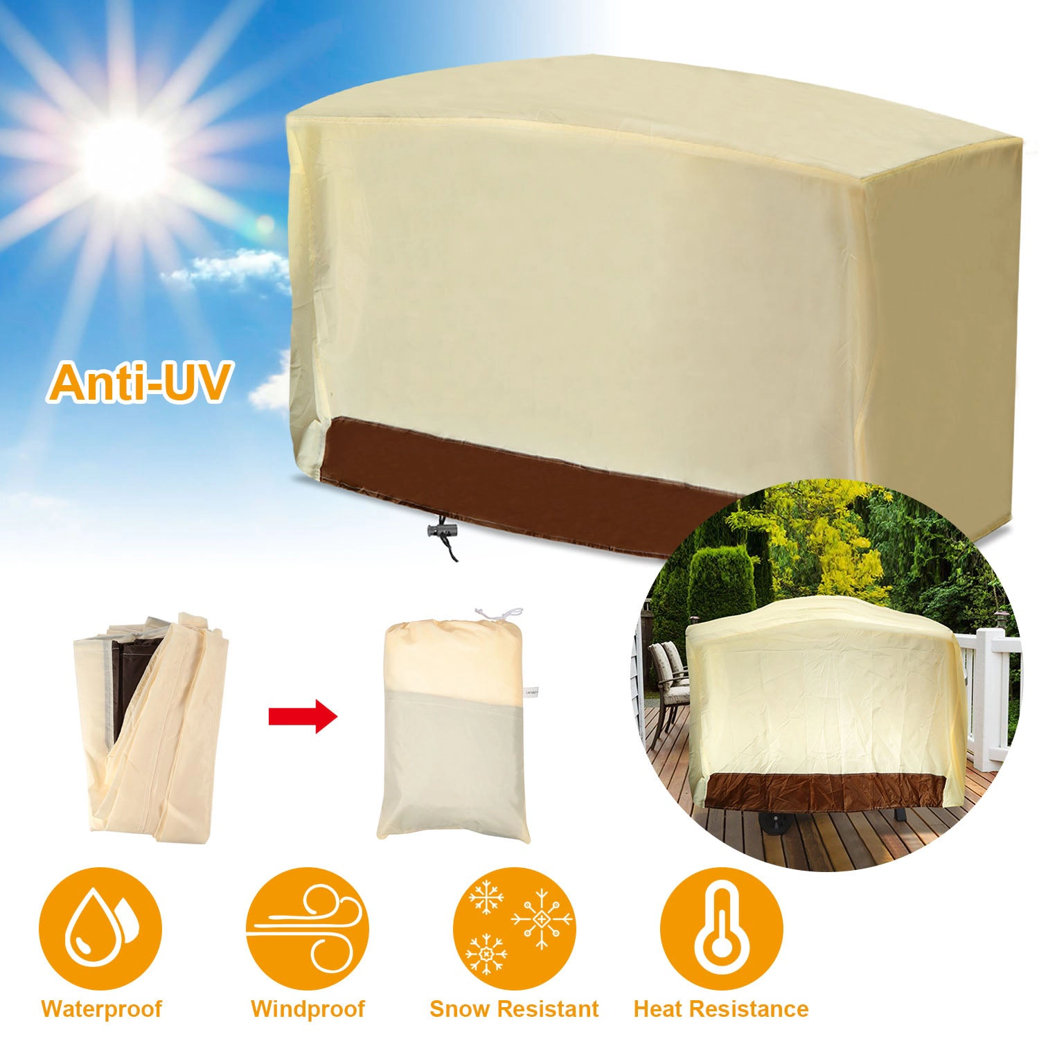 GBruno 70 In Waterproof BBQ Grill Cover