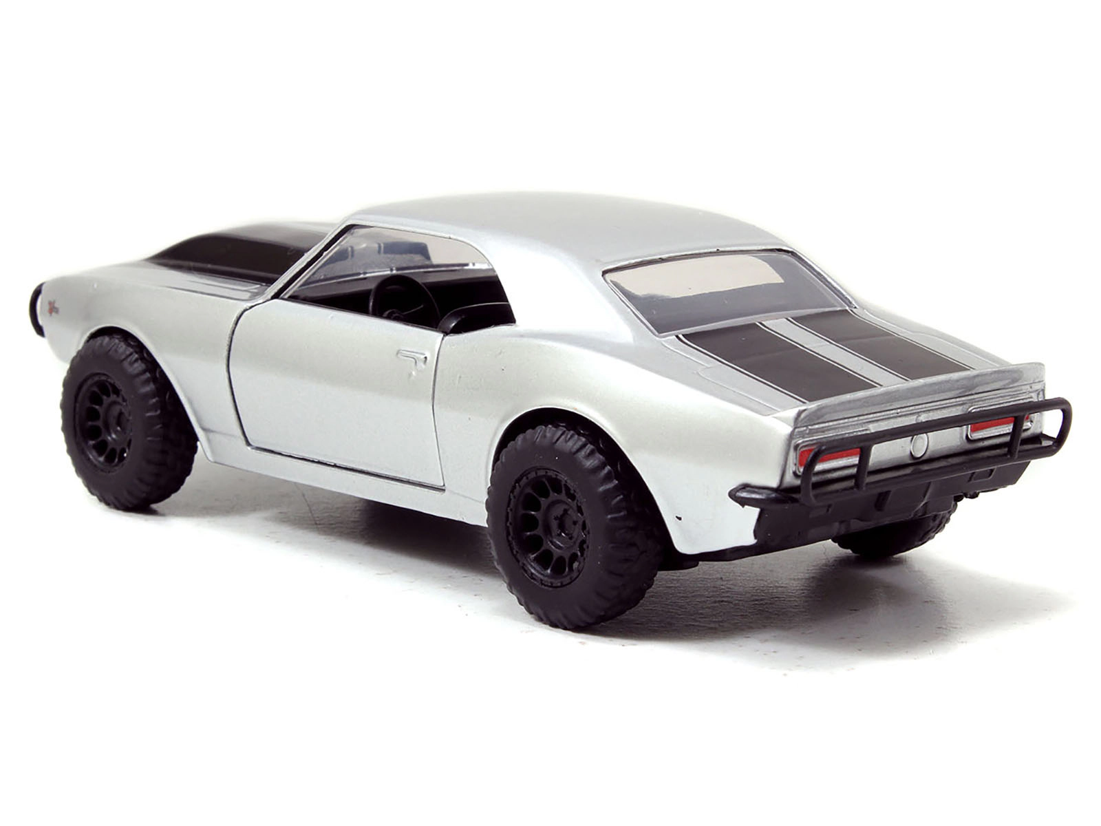 Jada Roman's Chevrolet Camaro Z/28 Silver with Black Stripes "Fast & Furious 7" (2015) Movie 1/32 Diecast