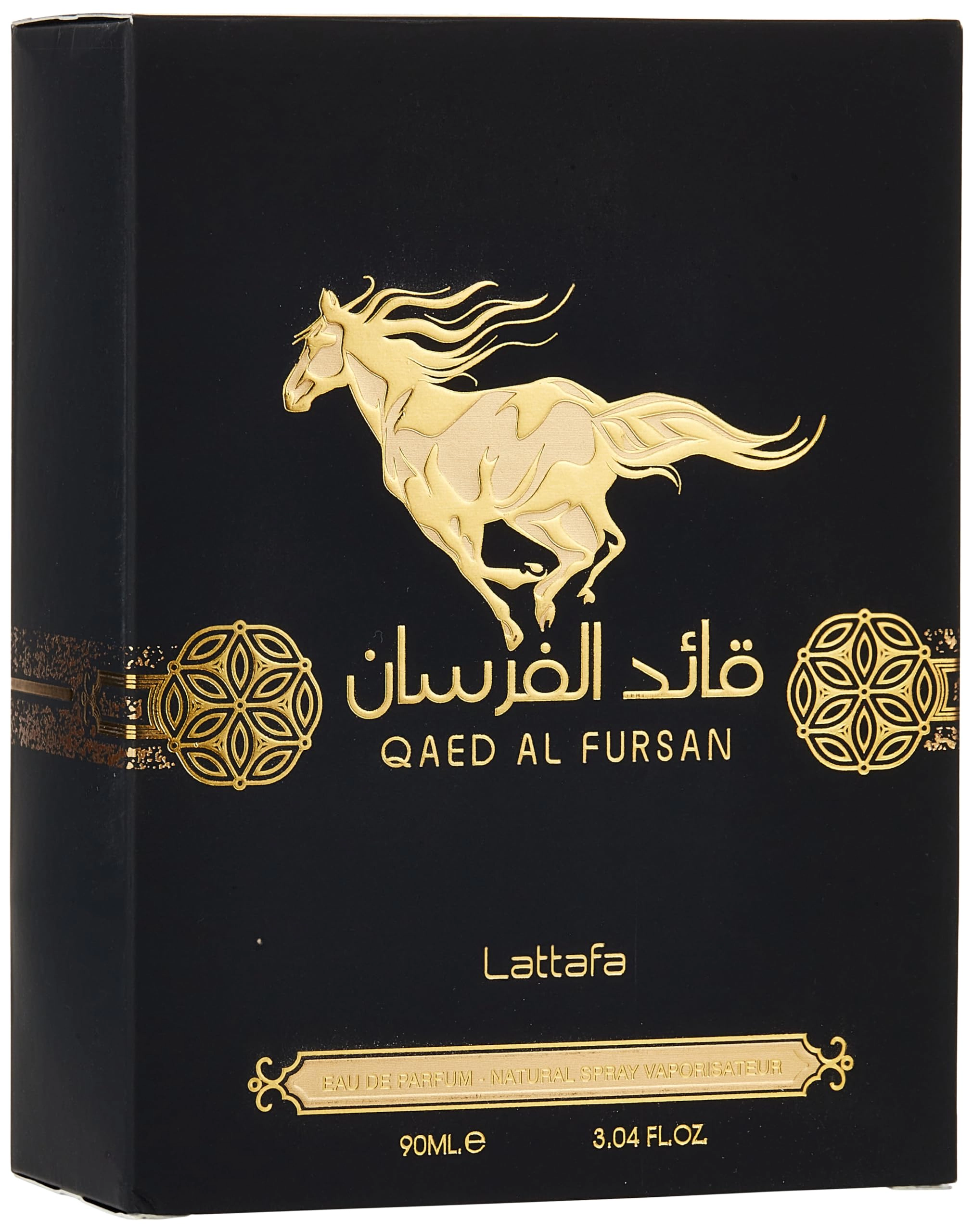 Lattafa Qaed Al Fursan Eau de Parfum for Men, 3.04 oz (90 mL)