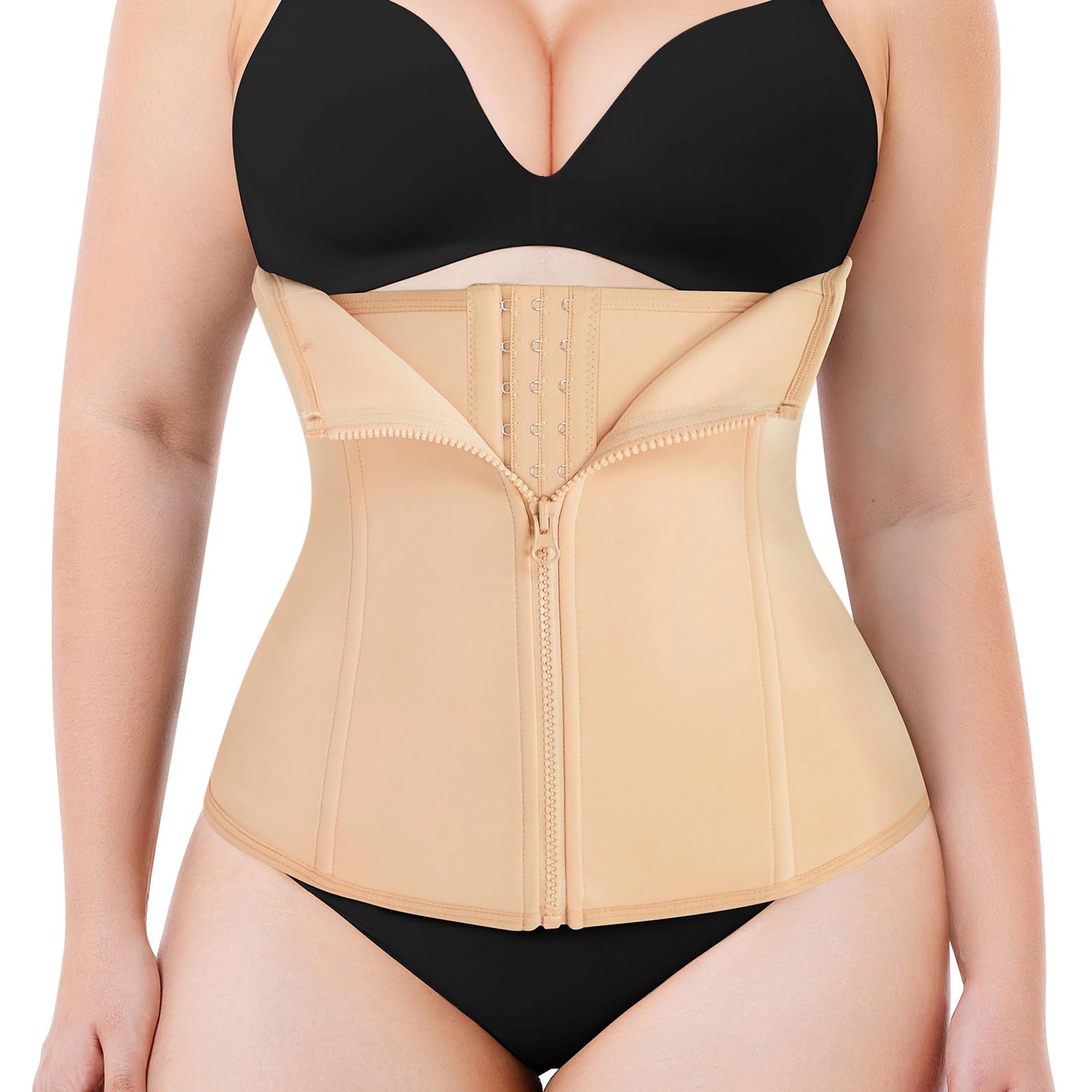 Nebility Women Zipper Tummy Control Waist Trainer Corset