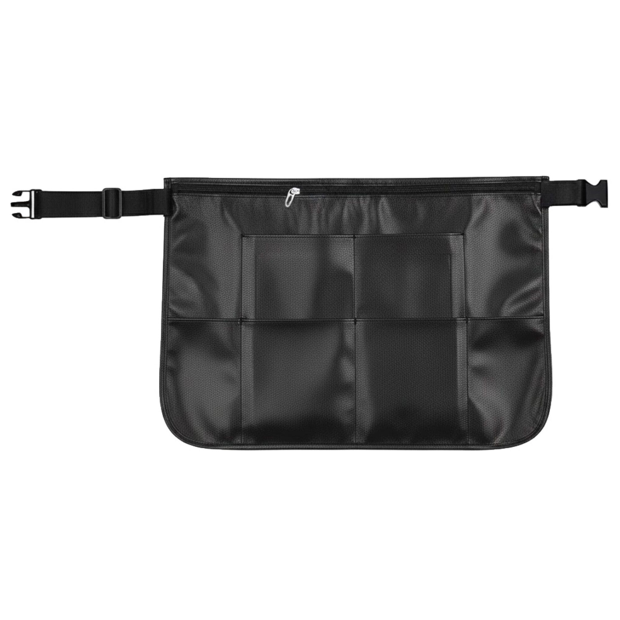Alilang Women Utility Waist Apron with Zipper Pocket Adjustable Buckle Strap and Multiple Front Storage Pockets
